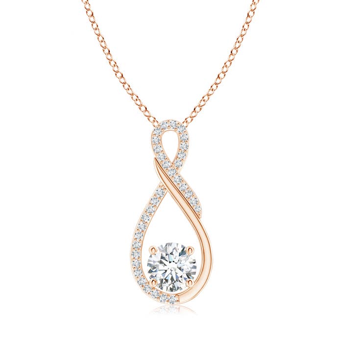 F-G, VS / 0.96 CT / 14 KT Rose Gold