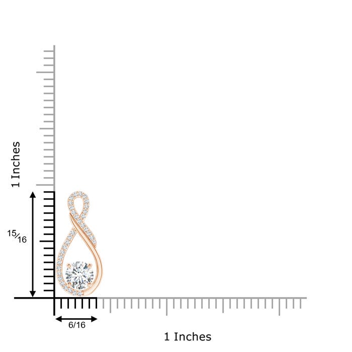 F-G, VS / 0.96 CT / 14 KT Rose Gold