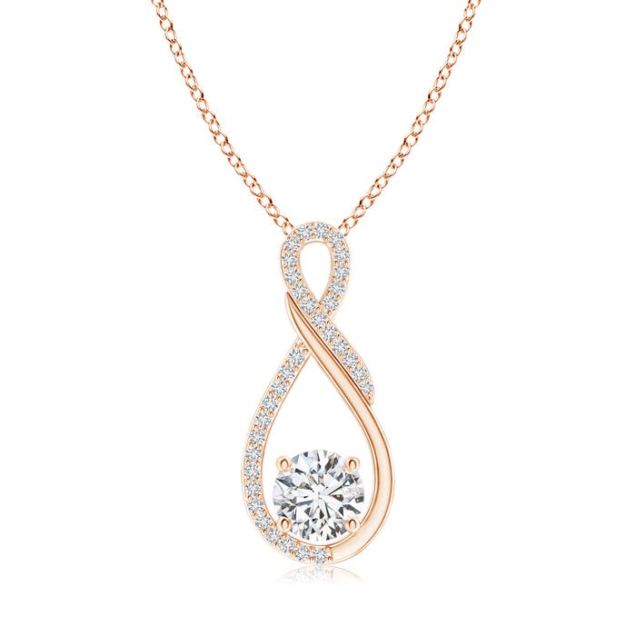 H, SI2 / 0.96 CT / 14 KT Rose Gold