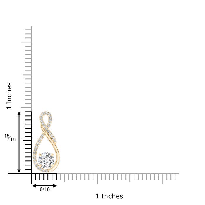 H, SI2 / 0.96 CT / 14 KT Yellow Gold