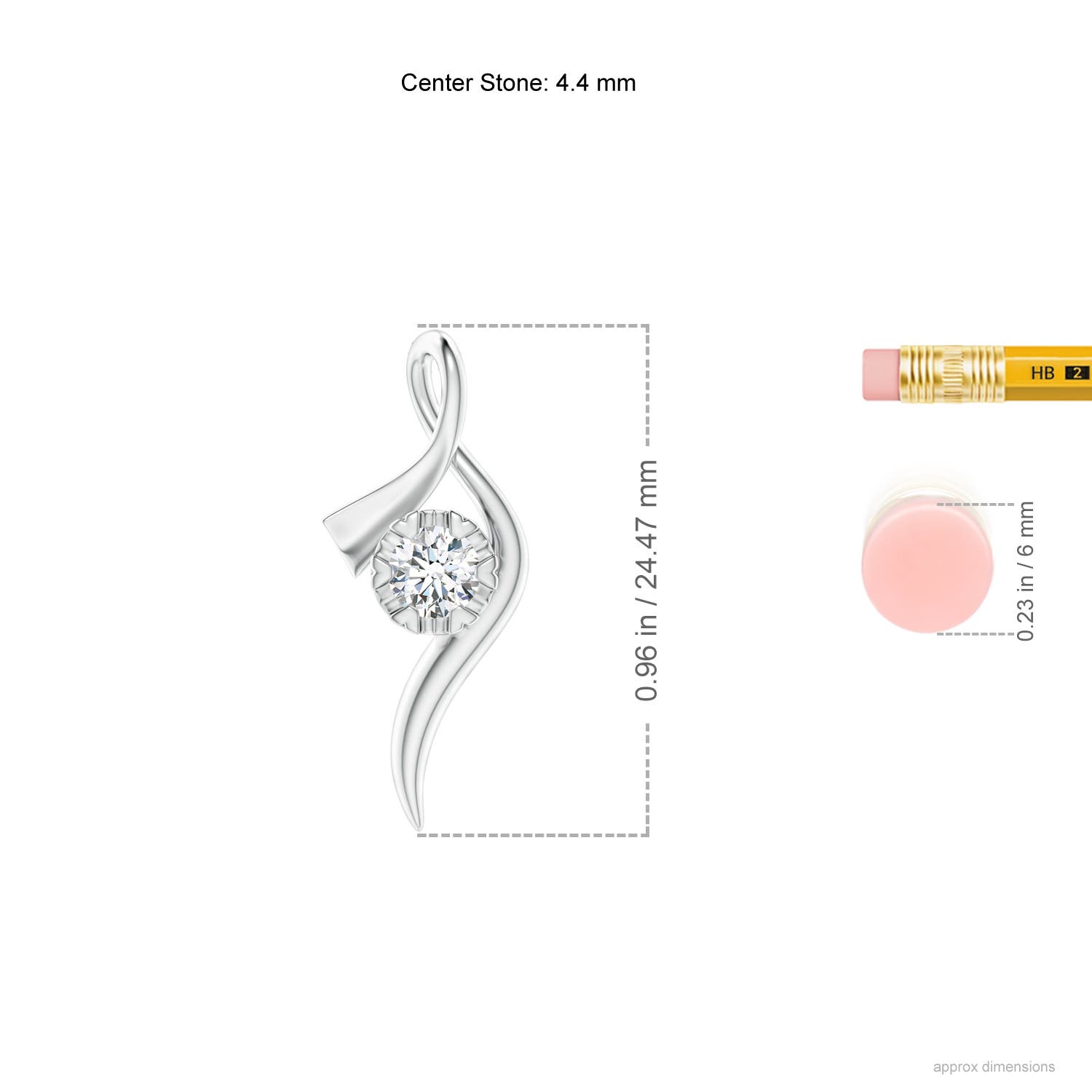 G, VS2 / 0.33 CT / 14 KT White Gold