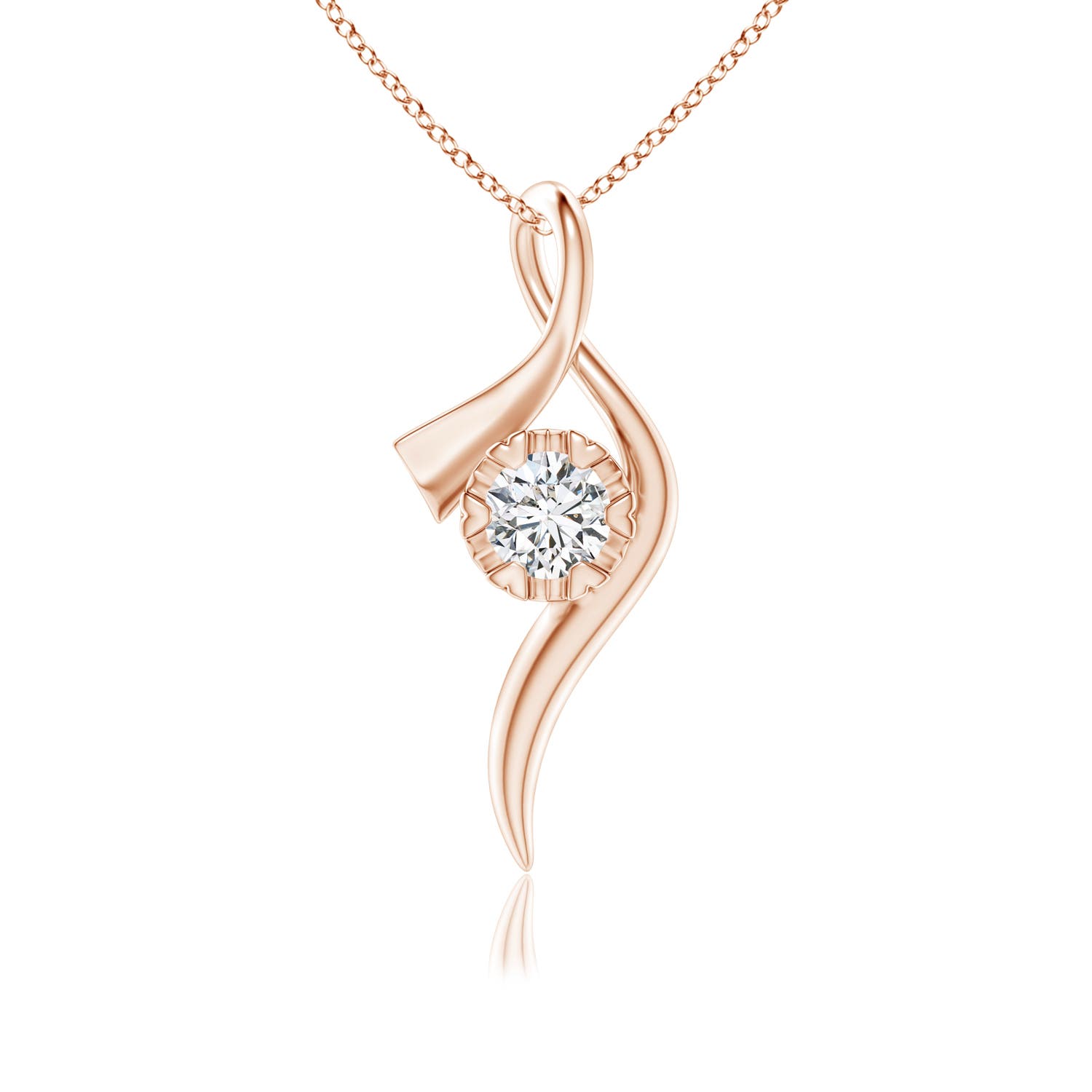 H, SI2 / 0.5 CT / 14 KT Rose Gold