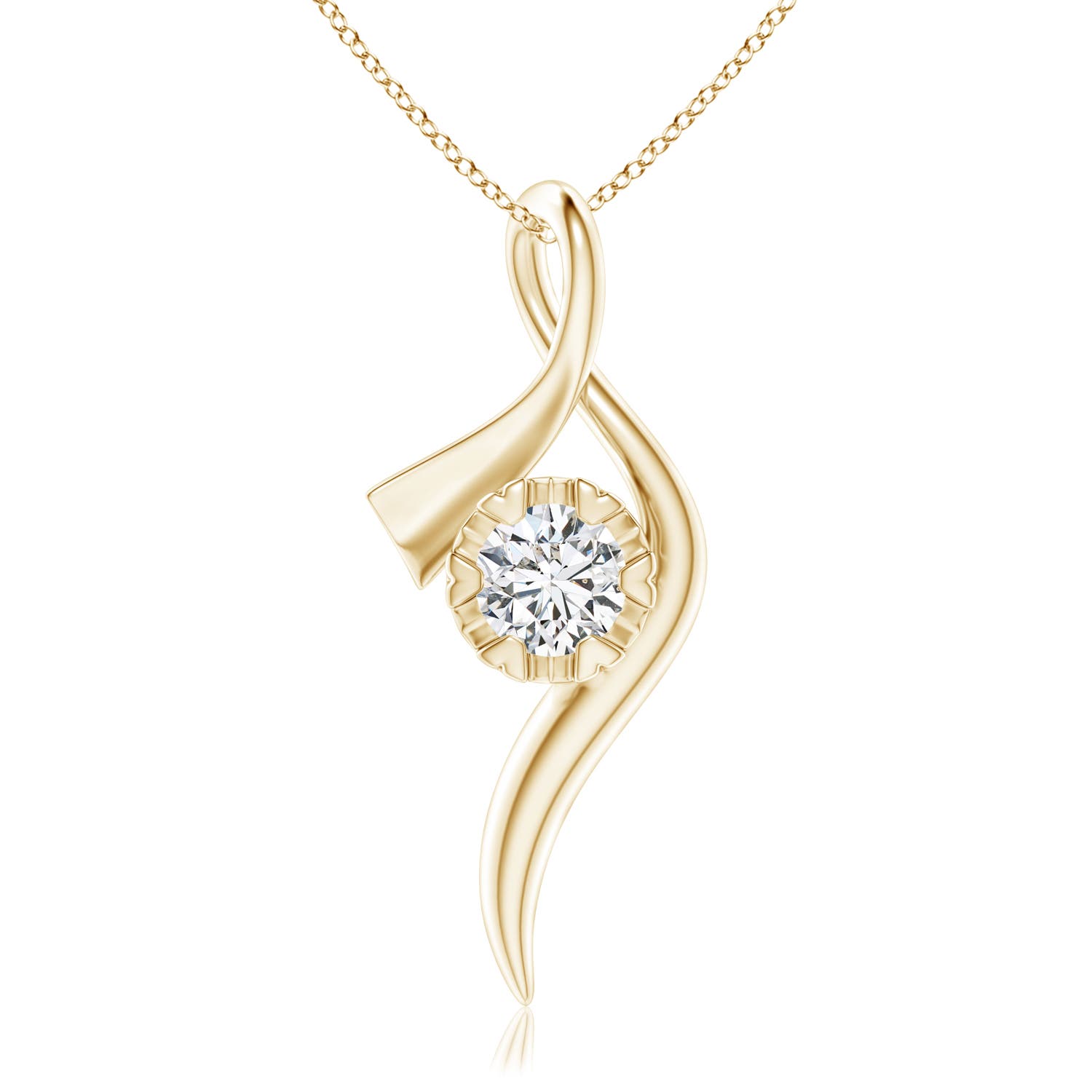 H, SI2 / 0.88 CT / 14 KT Yellow Gold