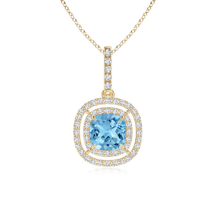 A - Swiss Blue Topaz / 1.38 CT / 14 KT Yellow Gold