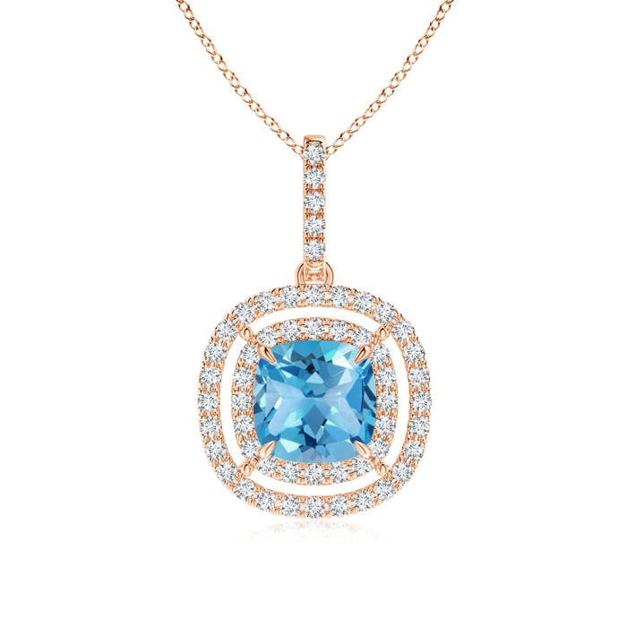 AA - Swiss Blue Topaz / 2.27 CT / 14 KT Rose Gold