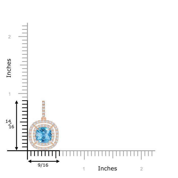 AA - Swiss Blue Topaz / 2.27 CT / 14 KT Rose Gold