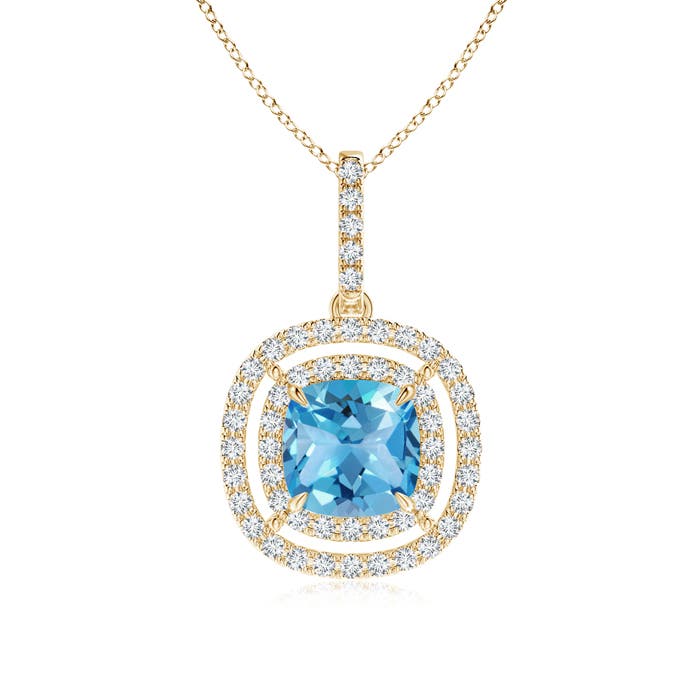 AA - Swiss Blue Topaz / 2.27 CT / 14 KT Yellow Gold