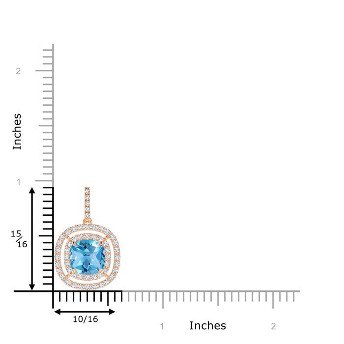 AA - Swiss Blue Topaz / 3.02 CT / 14 KT Rose Gold