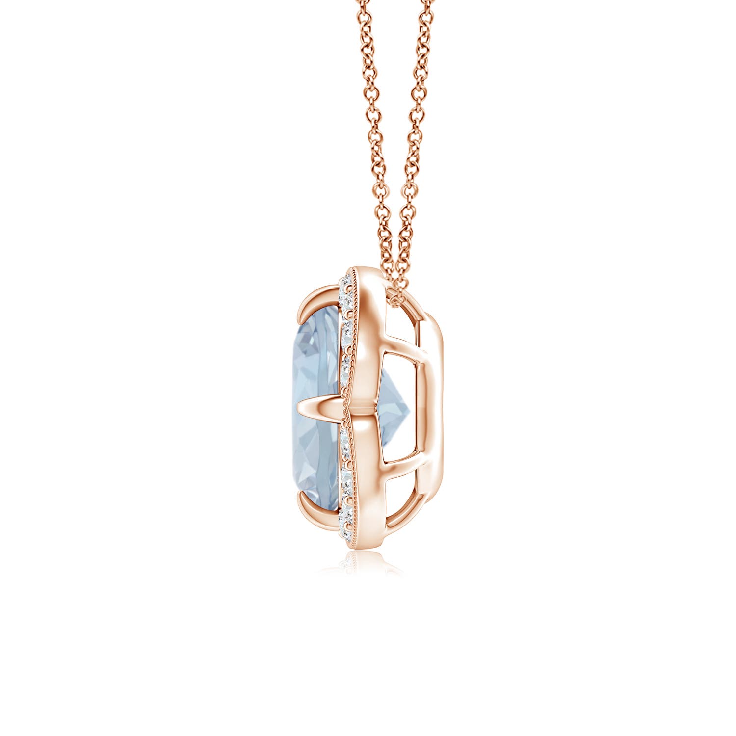 A - Aquamarine / 1.25 CT / 14 KT Rose Gold