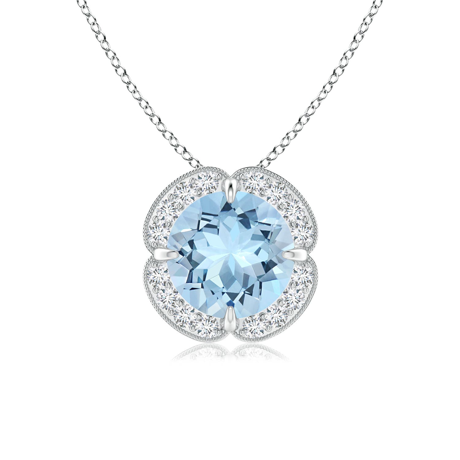 AAA - Aquamarine / 1.25 CT / 14 KT White Gold