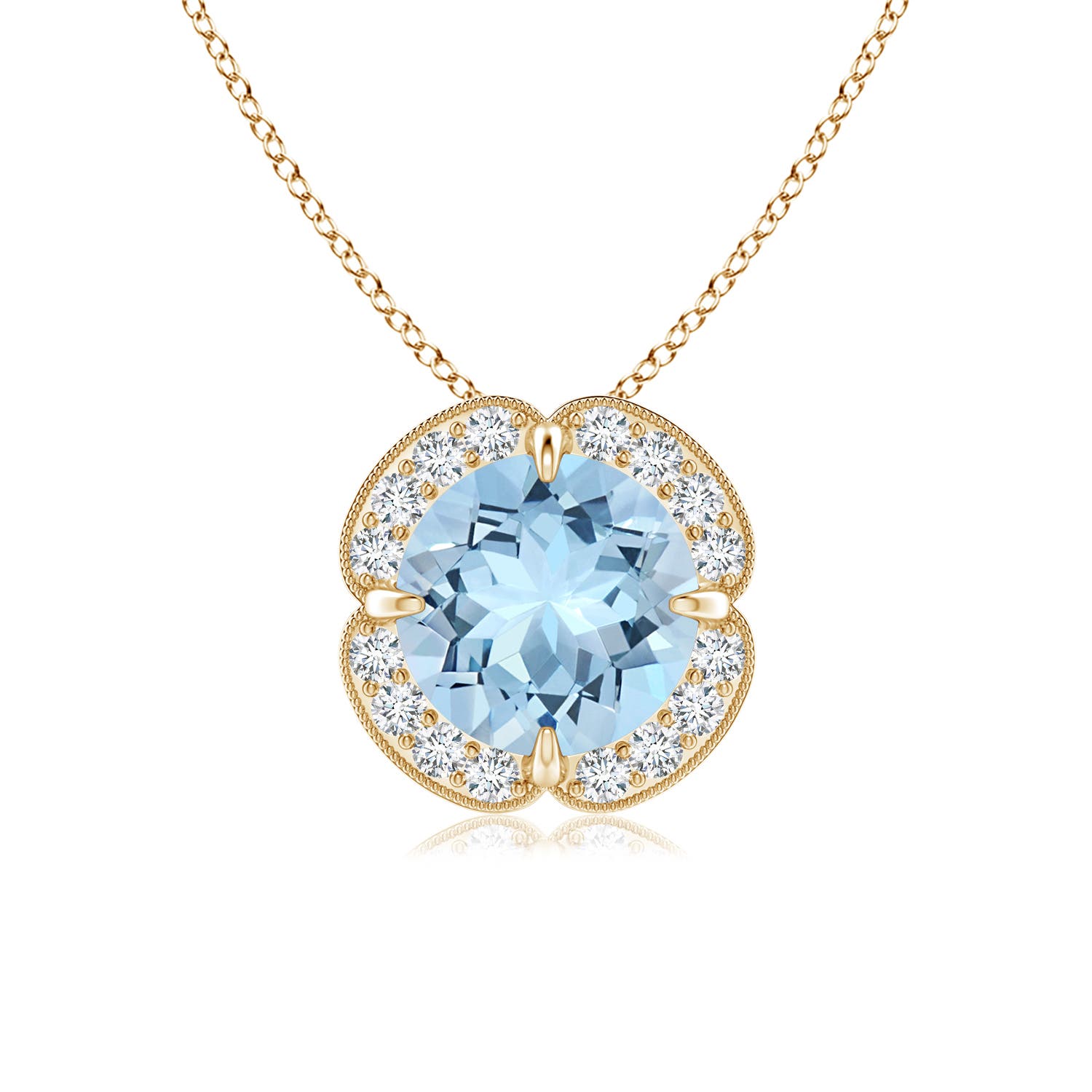 AAA - Aquamarine / 1.25 CT / 14 KT Yellow Gold