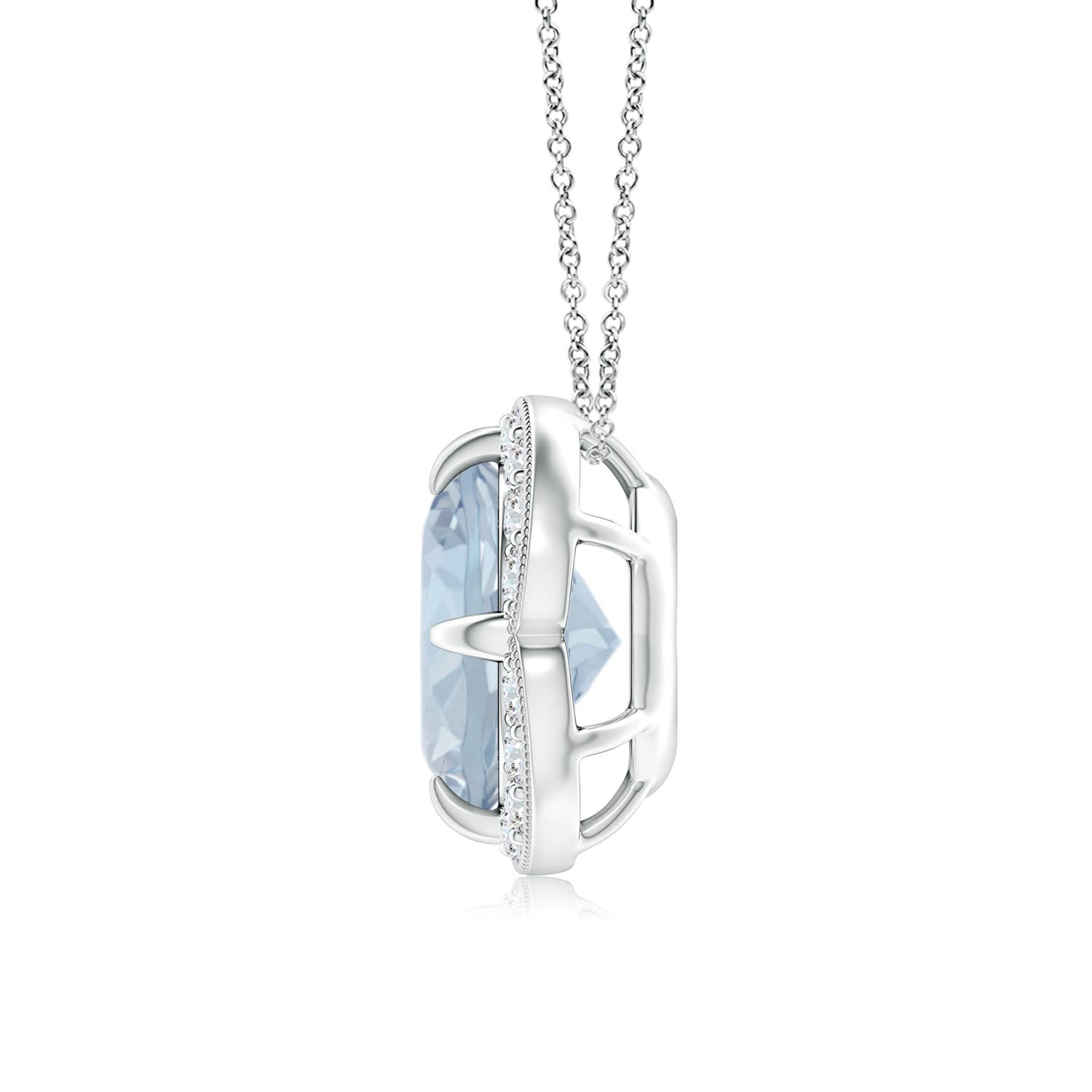 A - Aquamarine / 1.76 CT / 14 KT White Gold