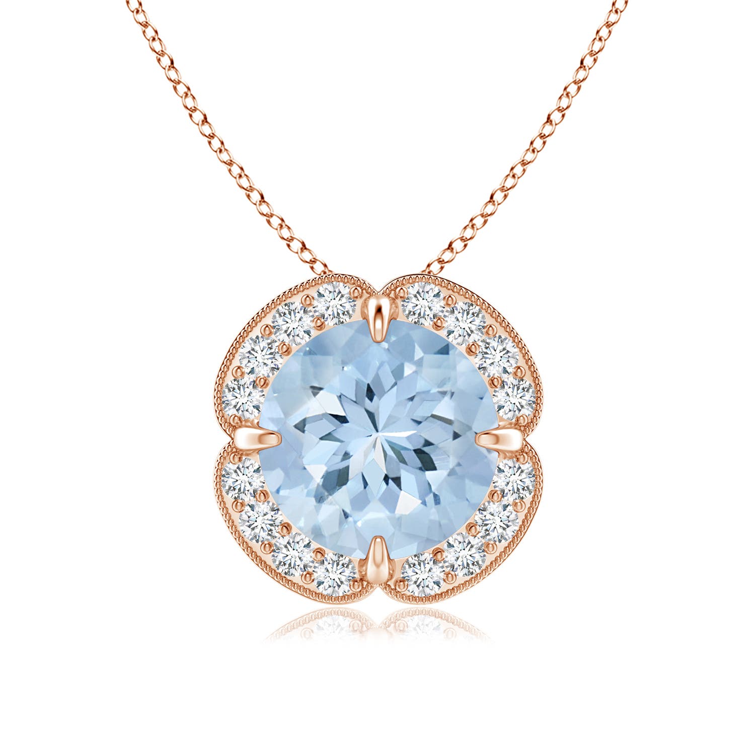 AA - Aquamarine / 1.76 CT / 14 KT Rose Gold