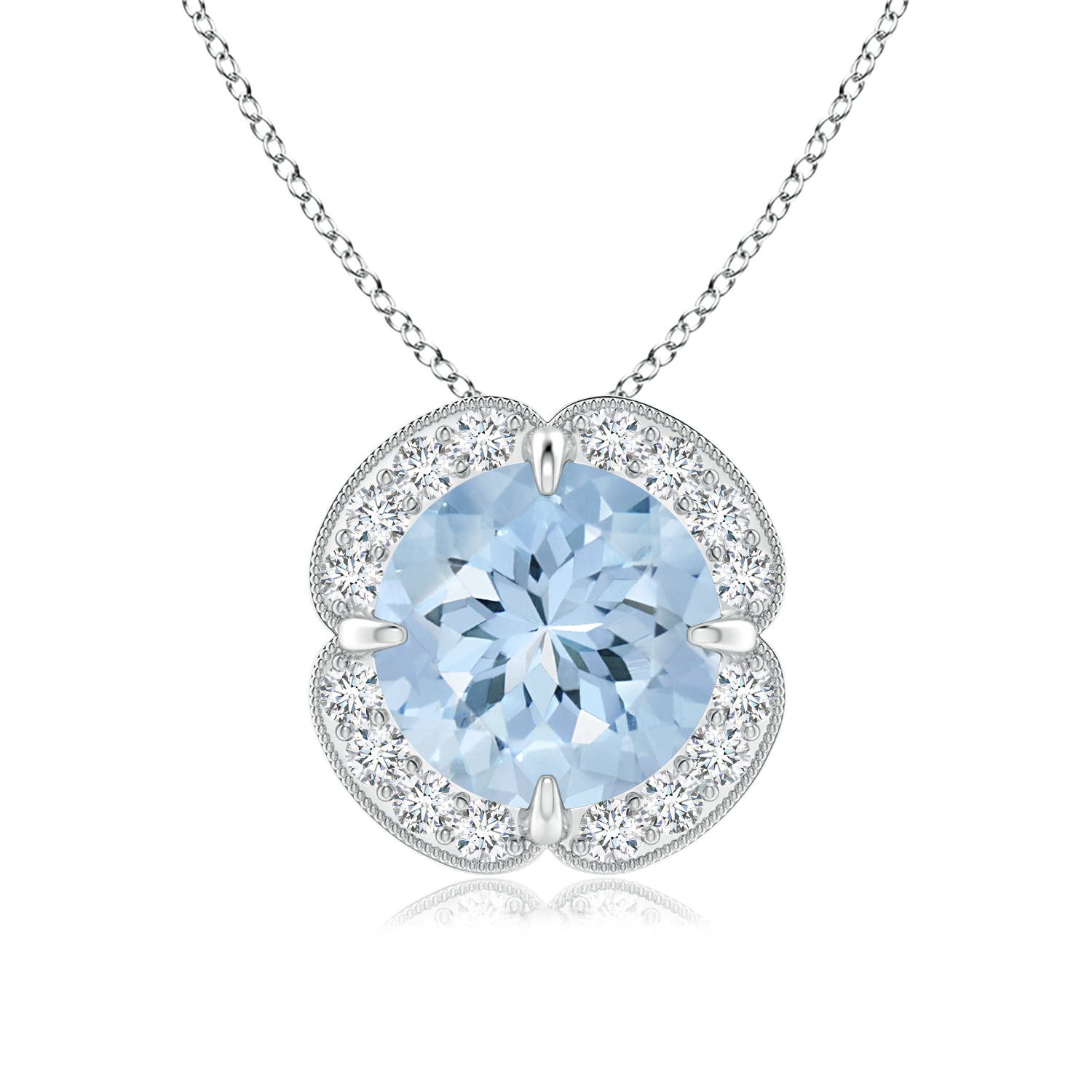 AA - Aquamarine / 1.76 CT / 14 KT White Gold