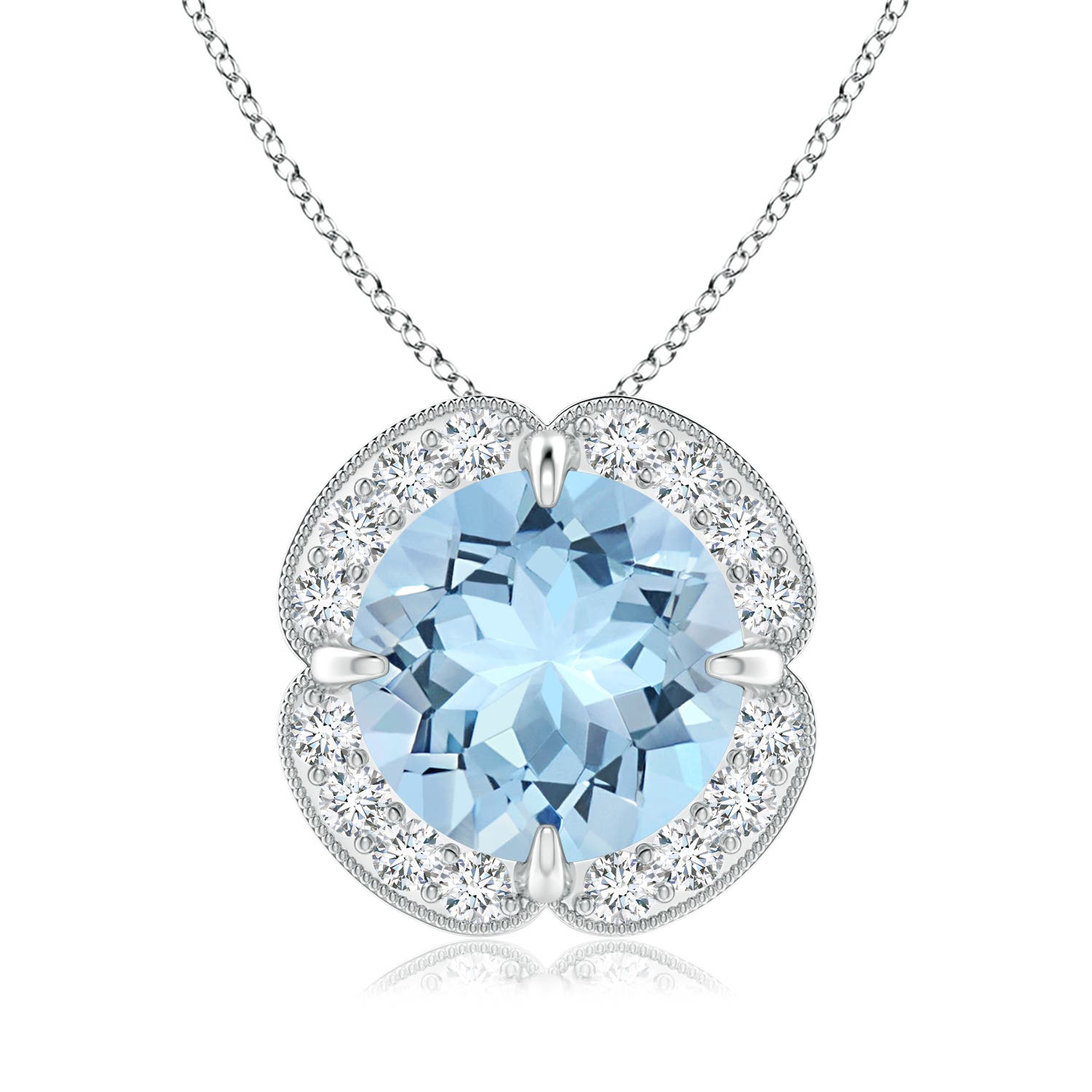 AAA - Aquamarine / 2.49 CT / 14 KT White Gold