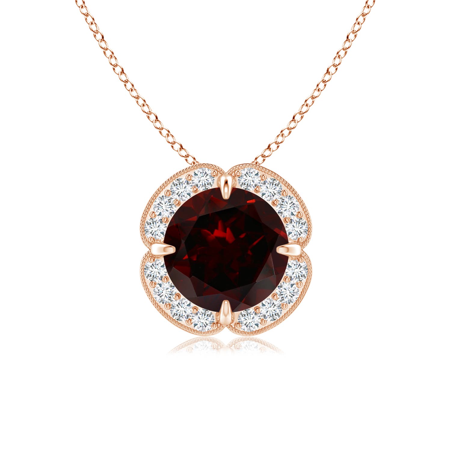 A - Garnet / 1.63 CT / 14 KT Rose Gold