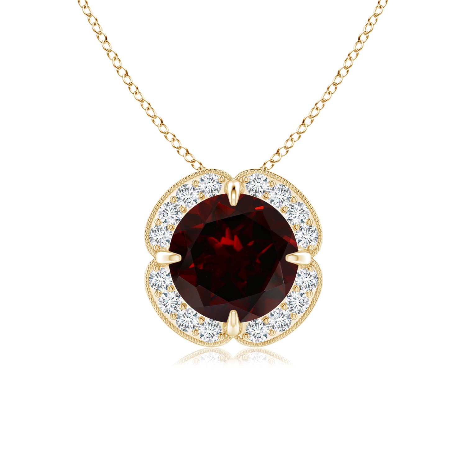 A - Garnet / 1.63 CT / 14 KT Yellow Gold