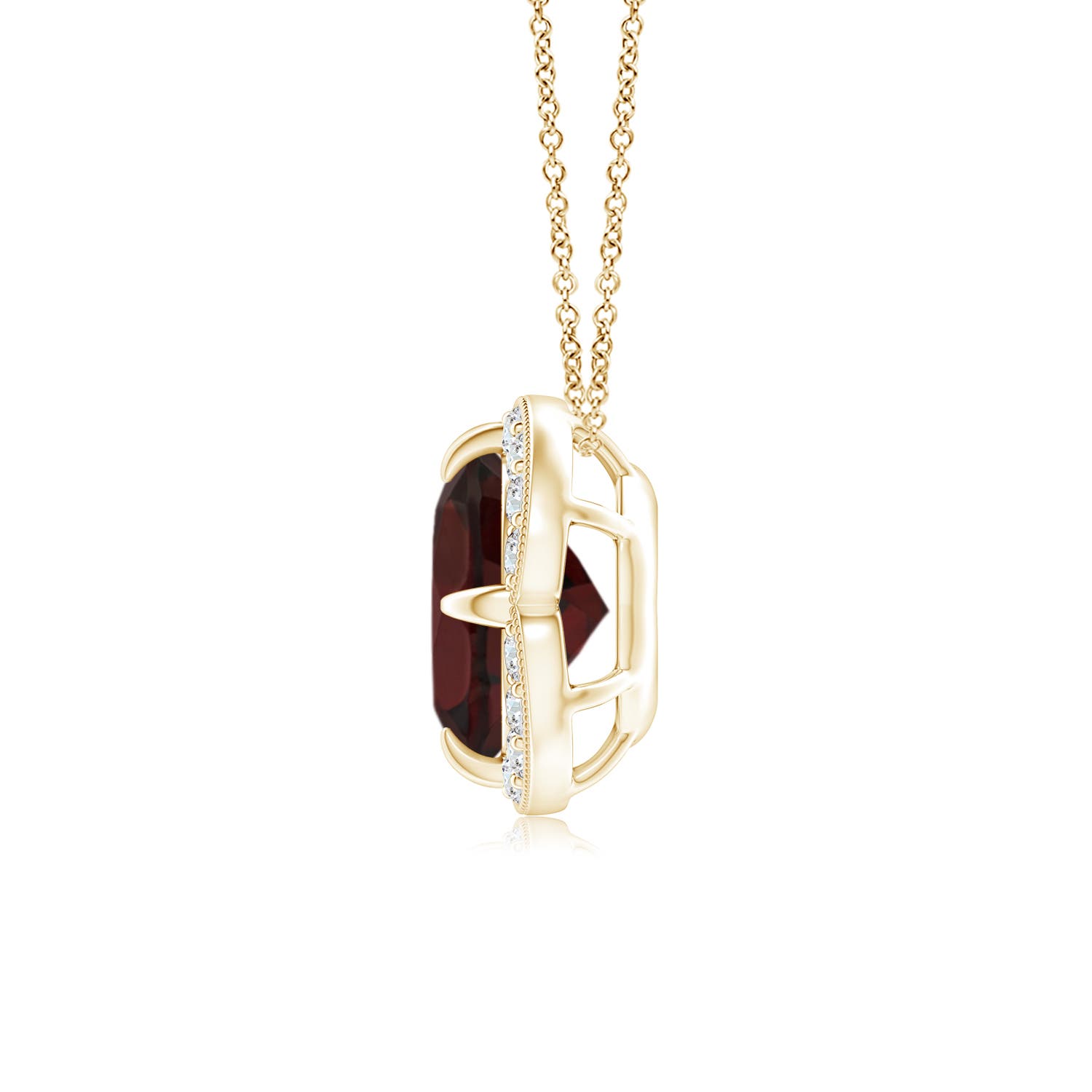 A - Garnet / 1.63 CT / 14 KT Yellow Gold