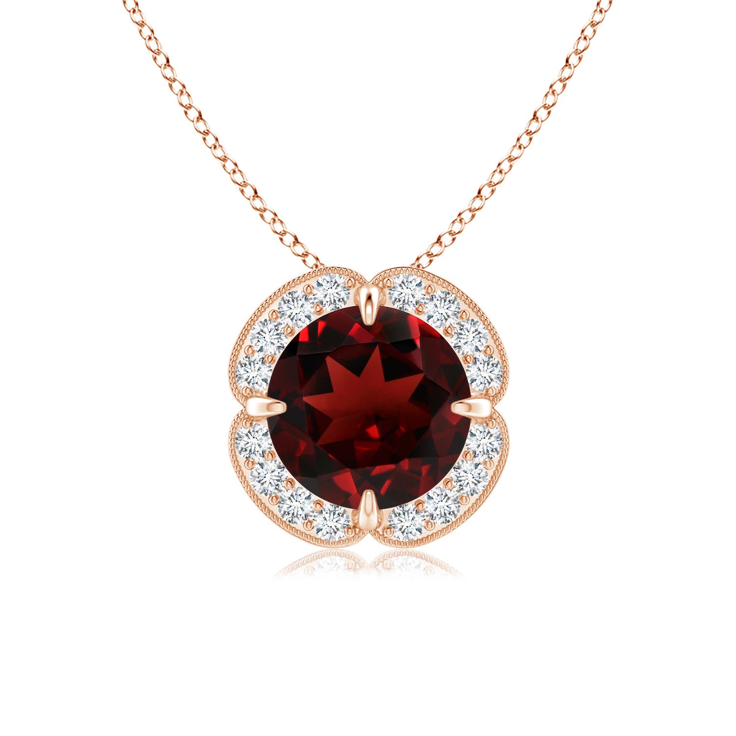 AAA - Garnet / 1.63 CT / 14 KT Rose Gold