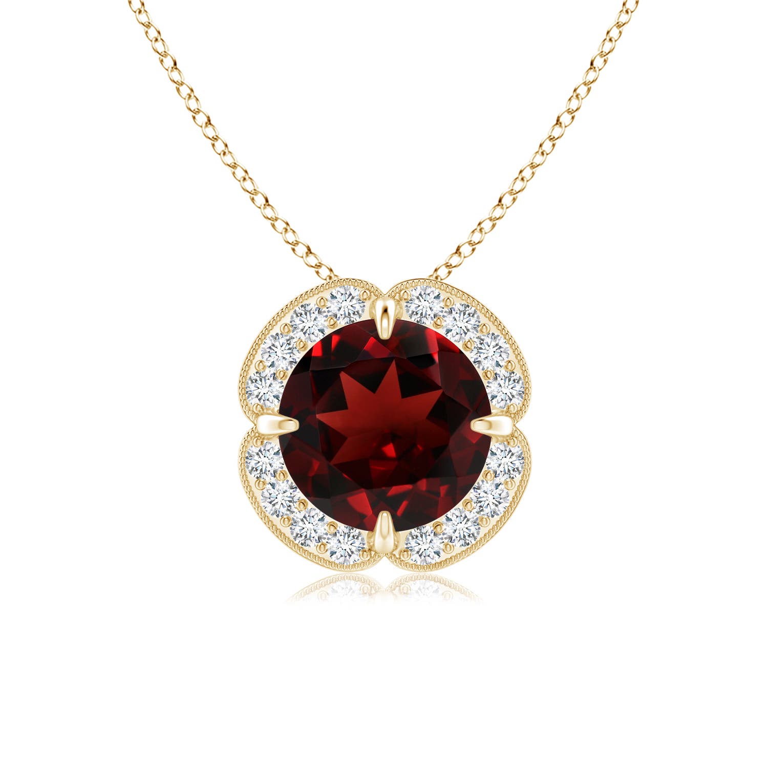 AAA - Garnet / 1.63 CT / 14 KT Yellow Gold