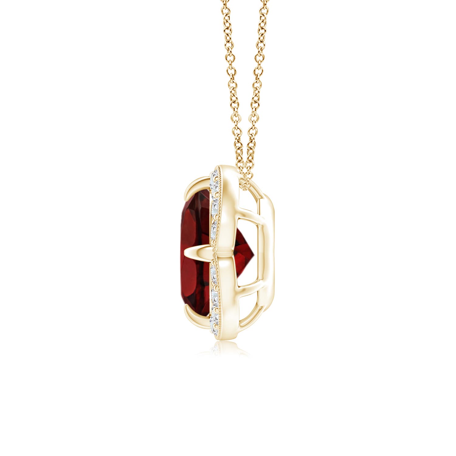 AAA - Garnet / 1.63 CT / 14 KT Yellow Gold