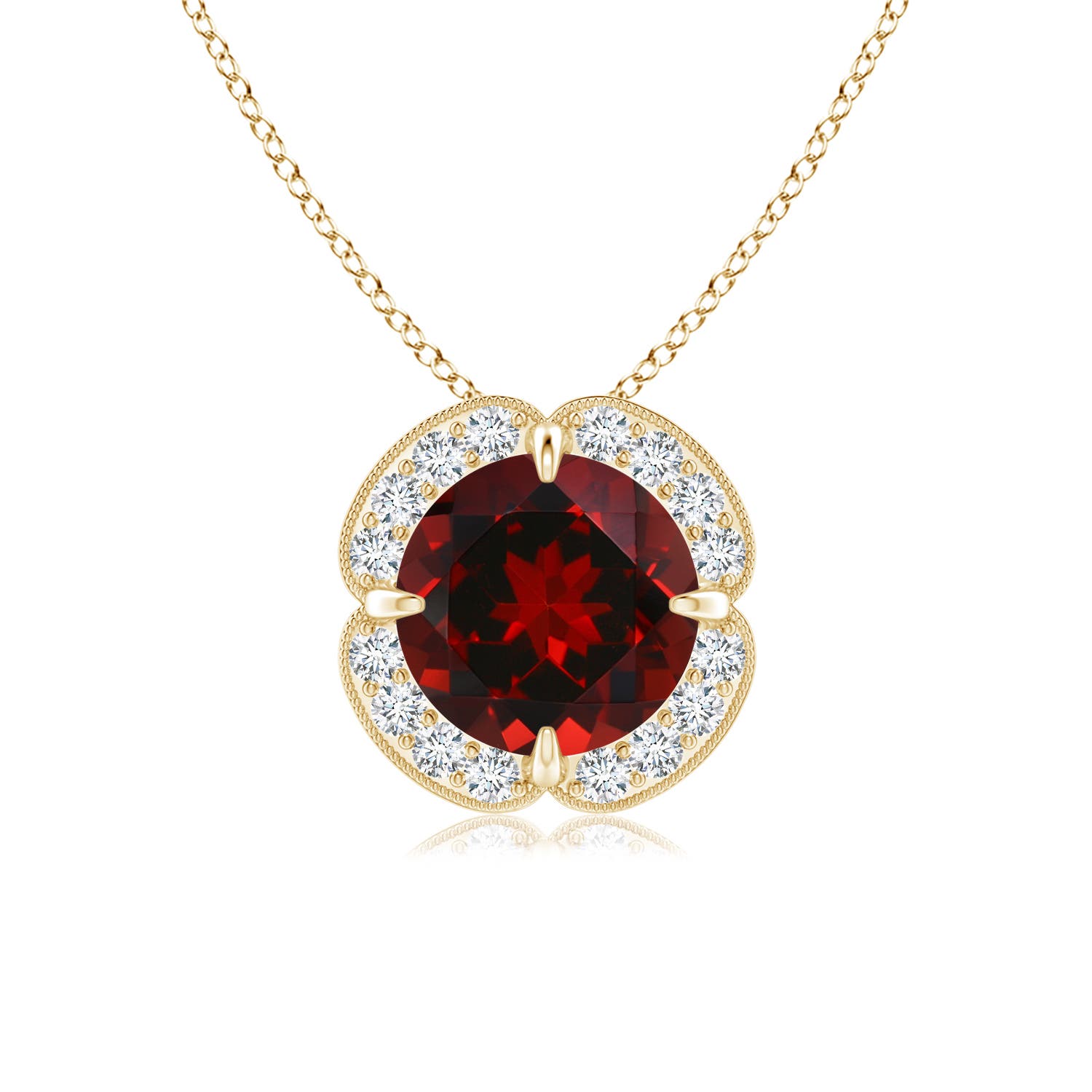 AAAA - Garnet / 1.63 CT / 14 KT Yellow Gold