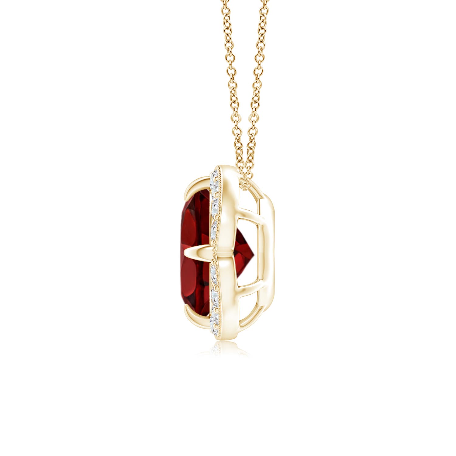 AAAA - Garnet / 1.63 CT / 14 KT Yellow Gold