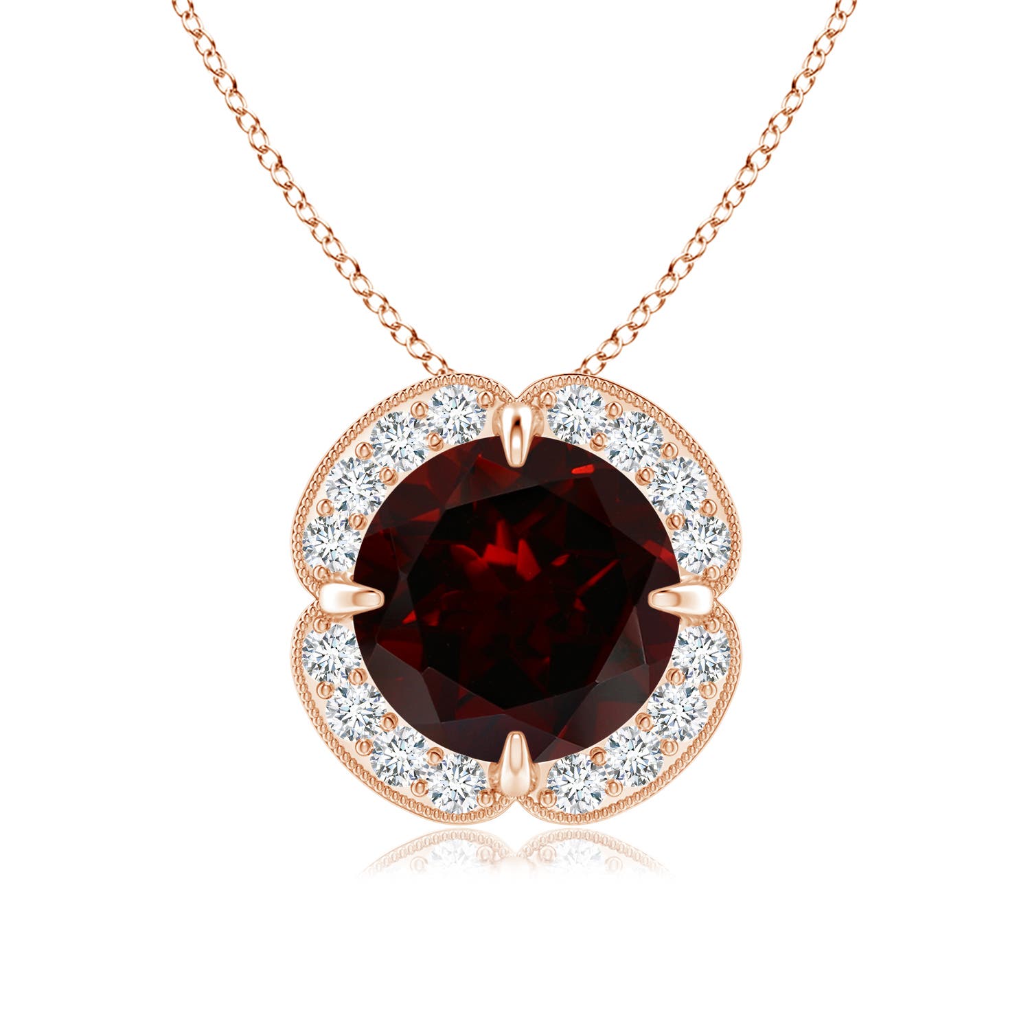 A - Garnet / 2.36 CT / 14 KT Rose Gold