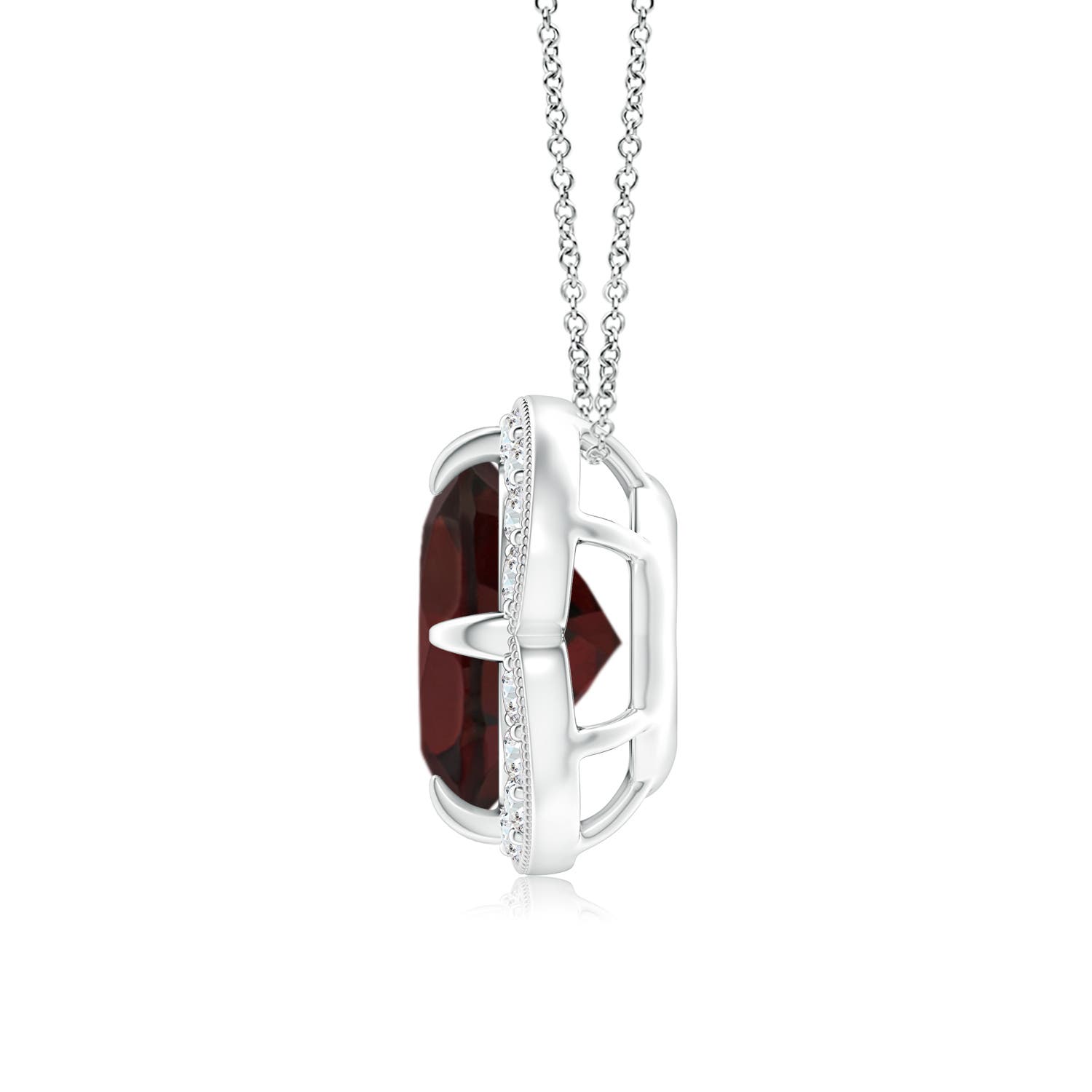 A - Garnet / 2.36 CT / 14 KT White Gold