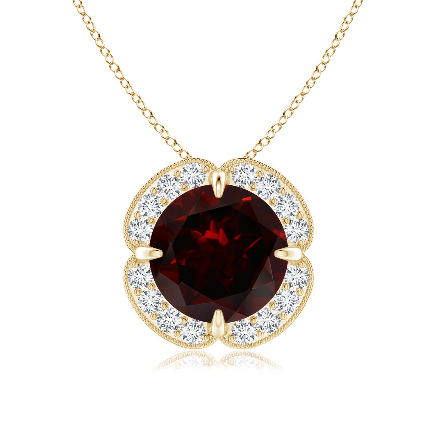 A - Garnet / 2.36 CT / 14 KT Yellow Gold