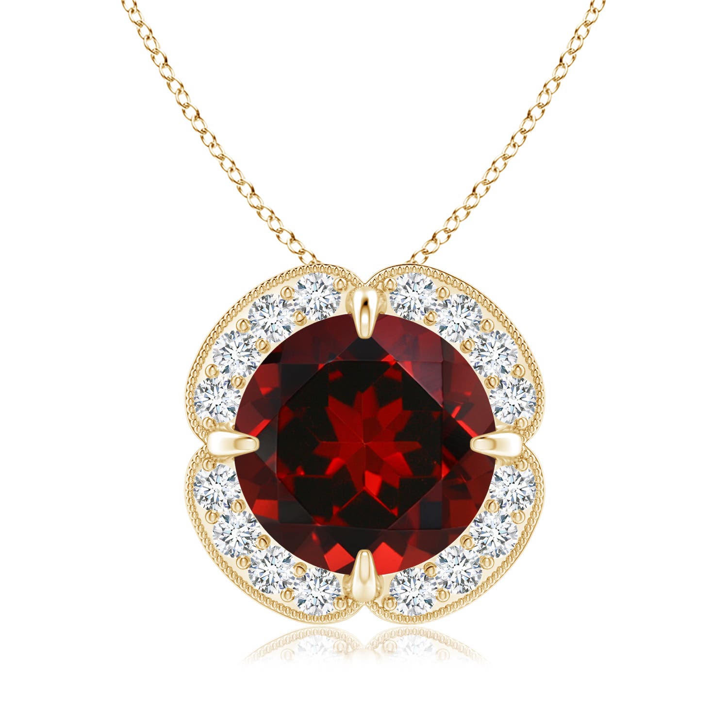 AAAA - Garnet / 3.39 CT / 14 KT Yellow Gold