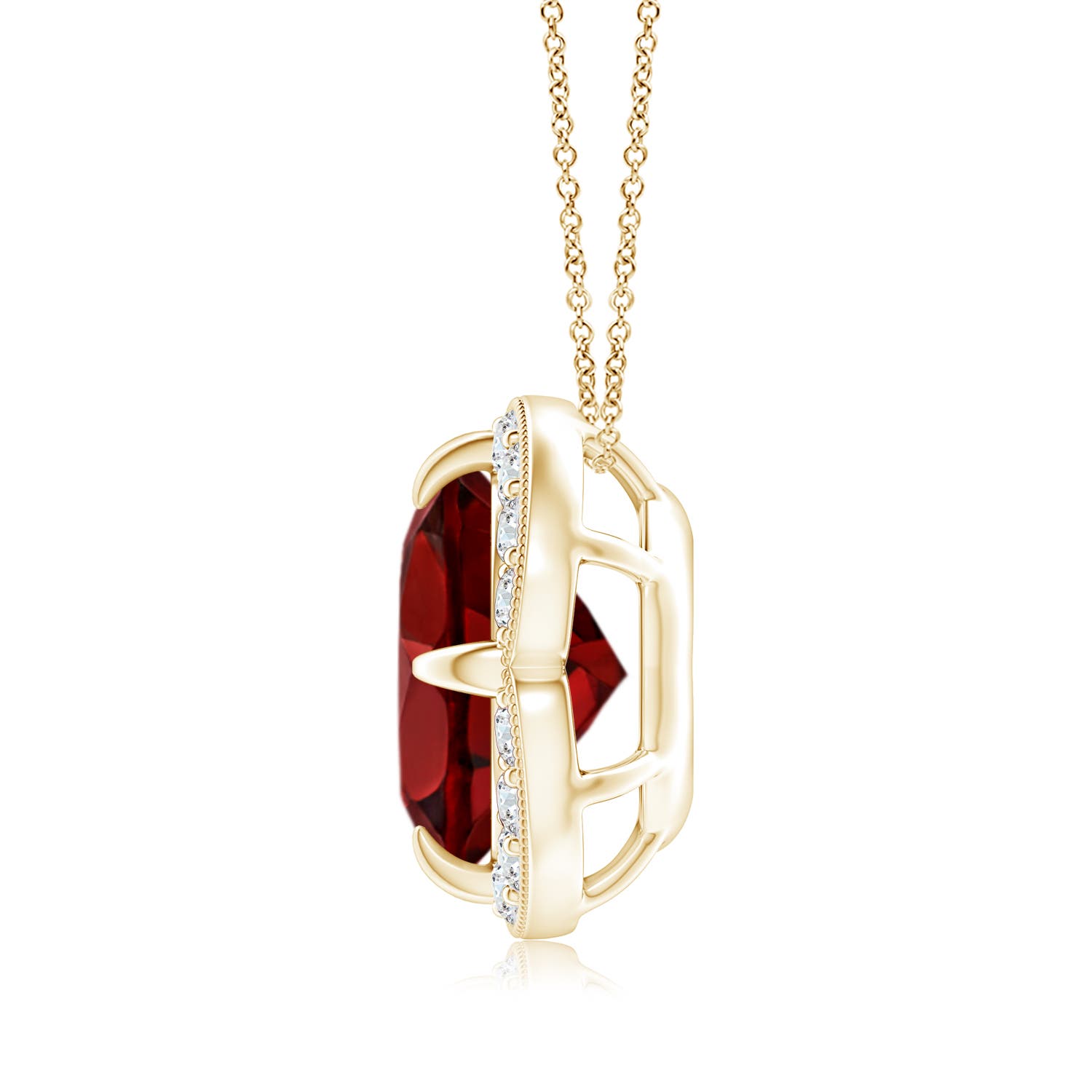 AAAA - Garnet / 3.39 CT / 14 KT Yellow Gold