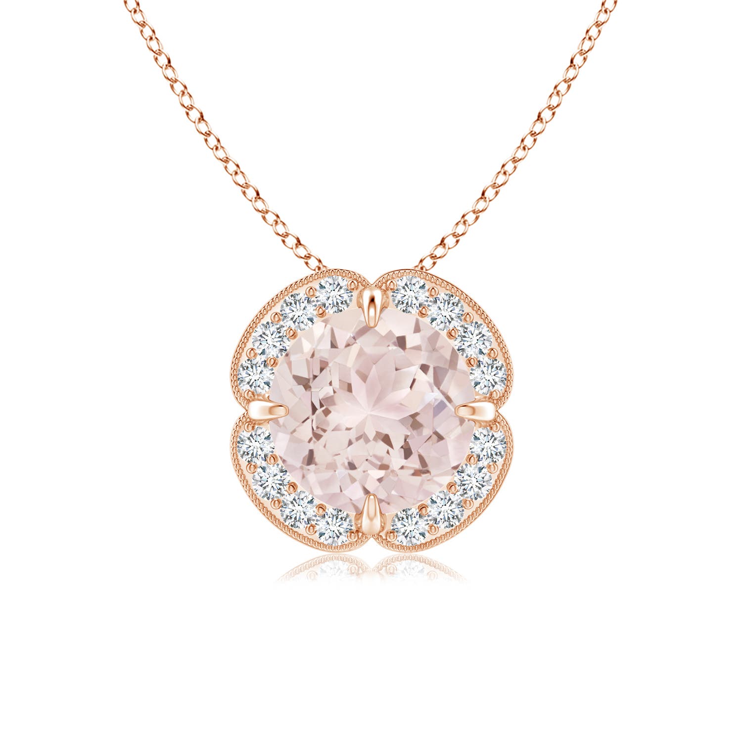 A - Morganite / 1.23 CT / 14 KT Rose Gold