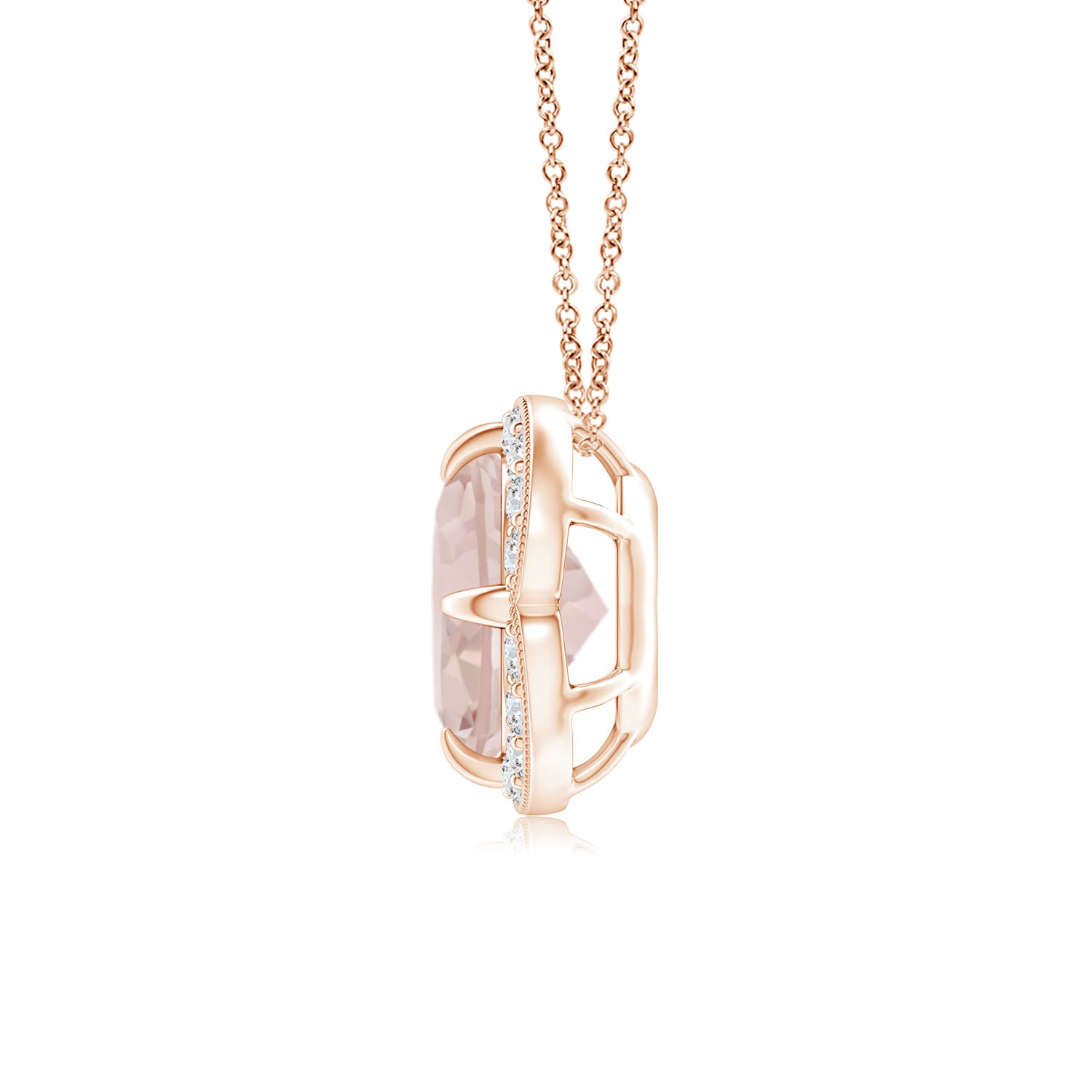 A - Morganite / 1.23 CT / 14 KT Rose Gold