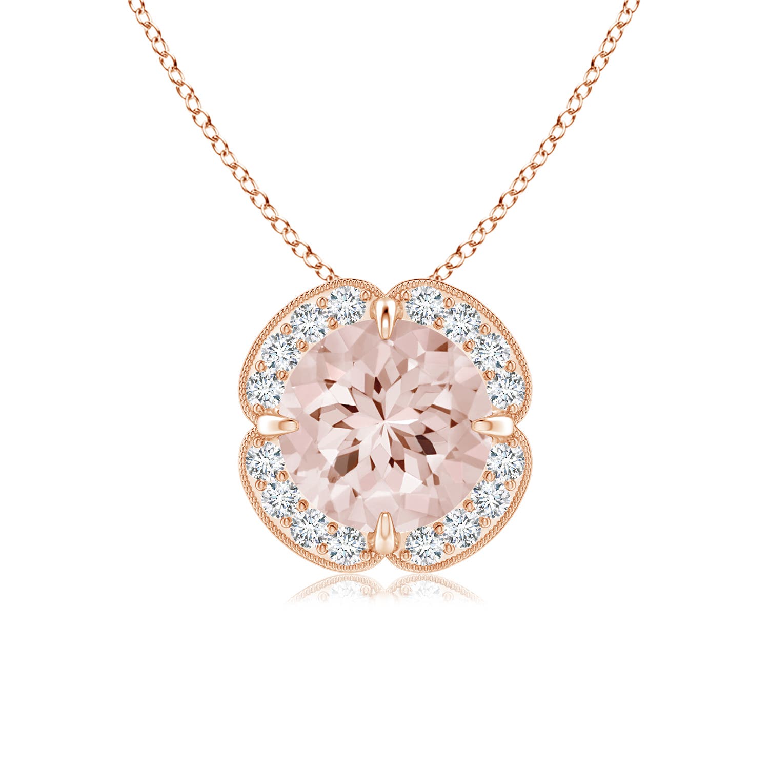 AA - Morganite / 1.23 CT / 14 KT Rose Gold