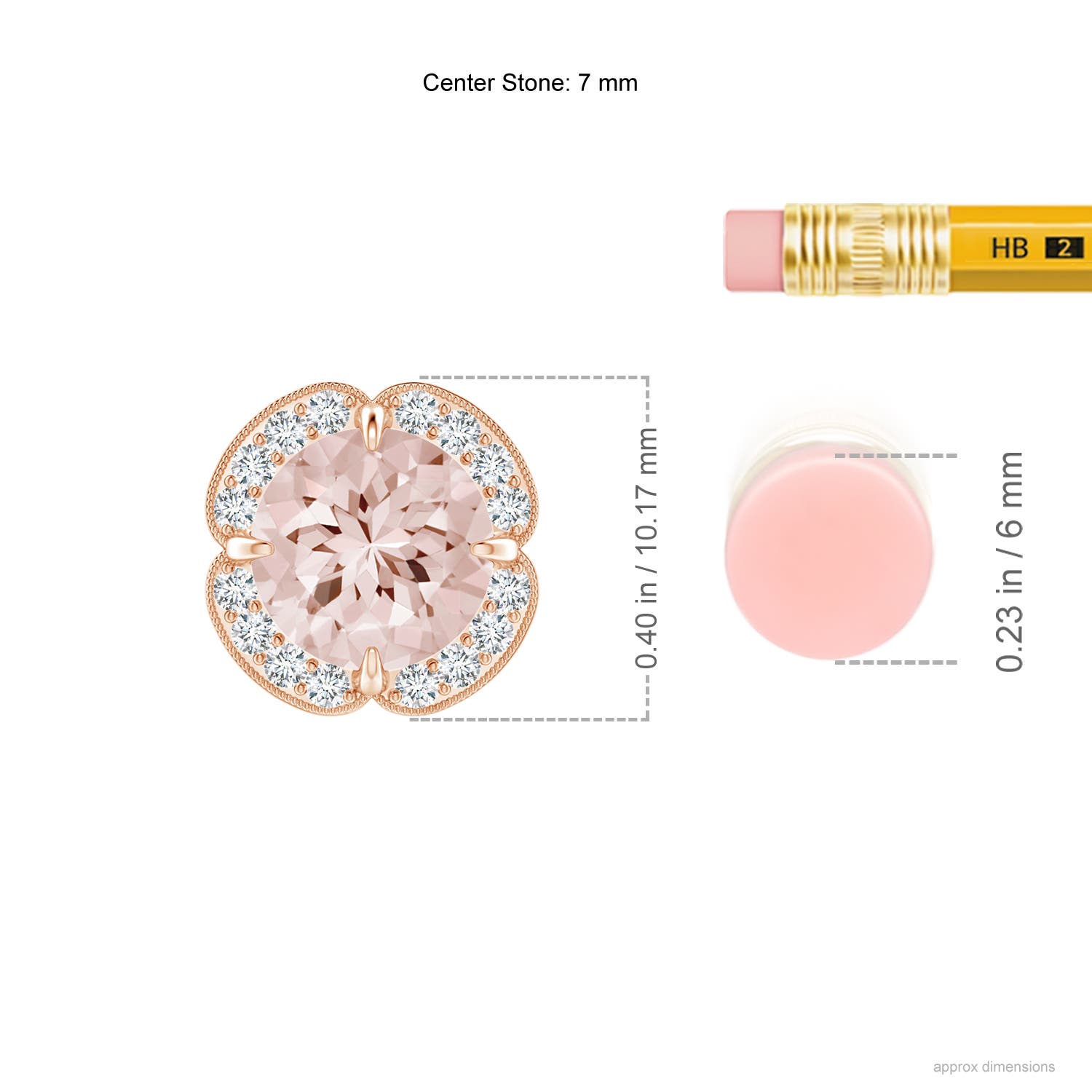 AA - Morganite / 1.23 CT / 14 KT Rose Gold