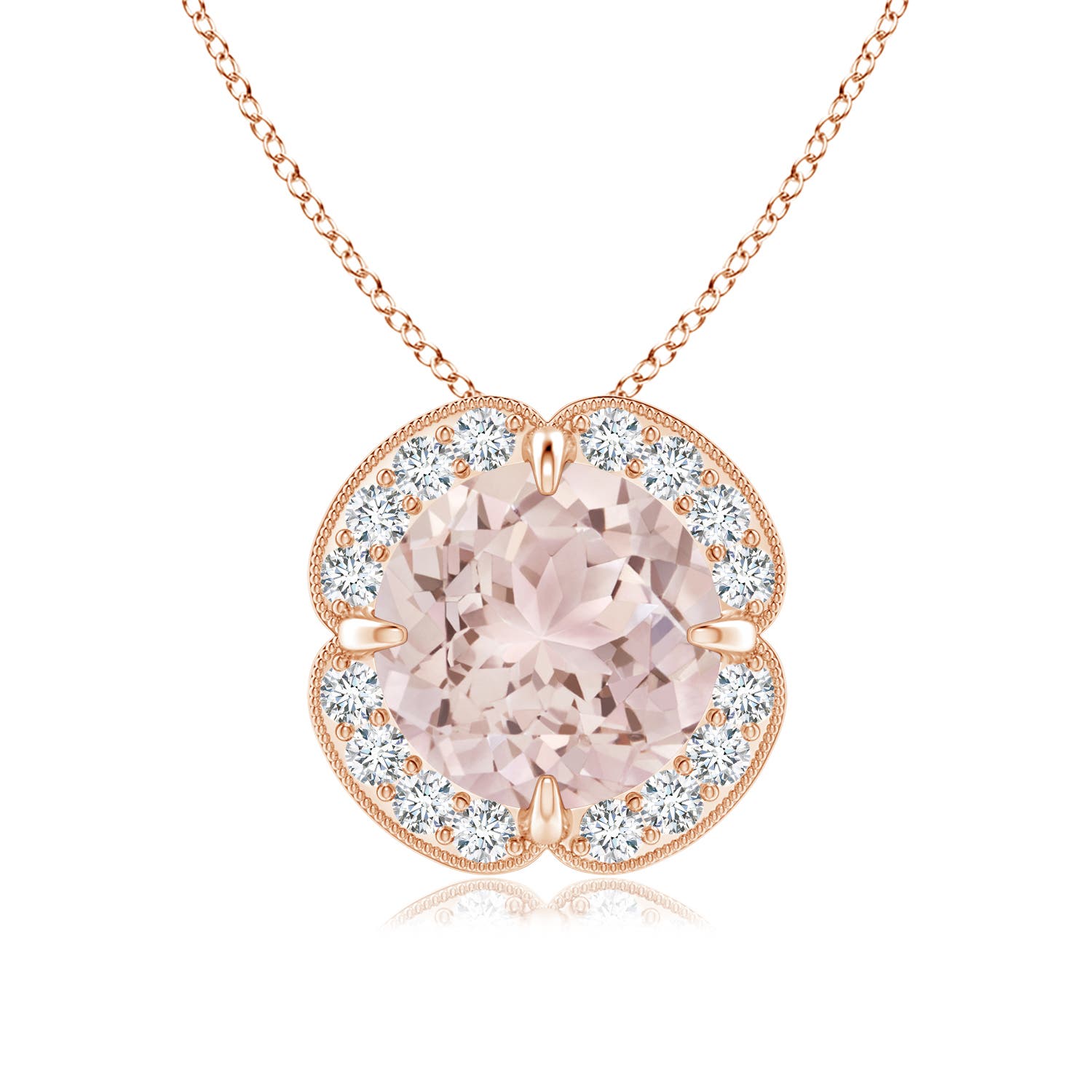 A - Morganite / 1.81 CT / 14 KT Rose Gold