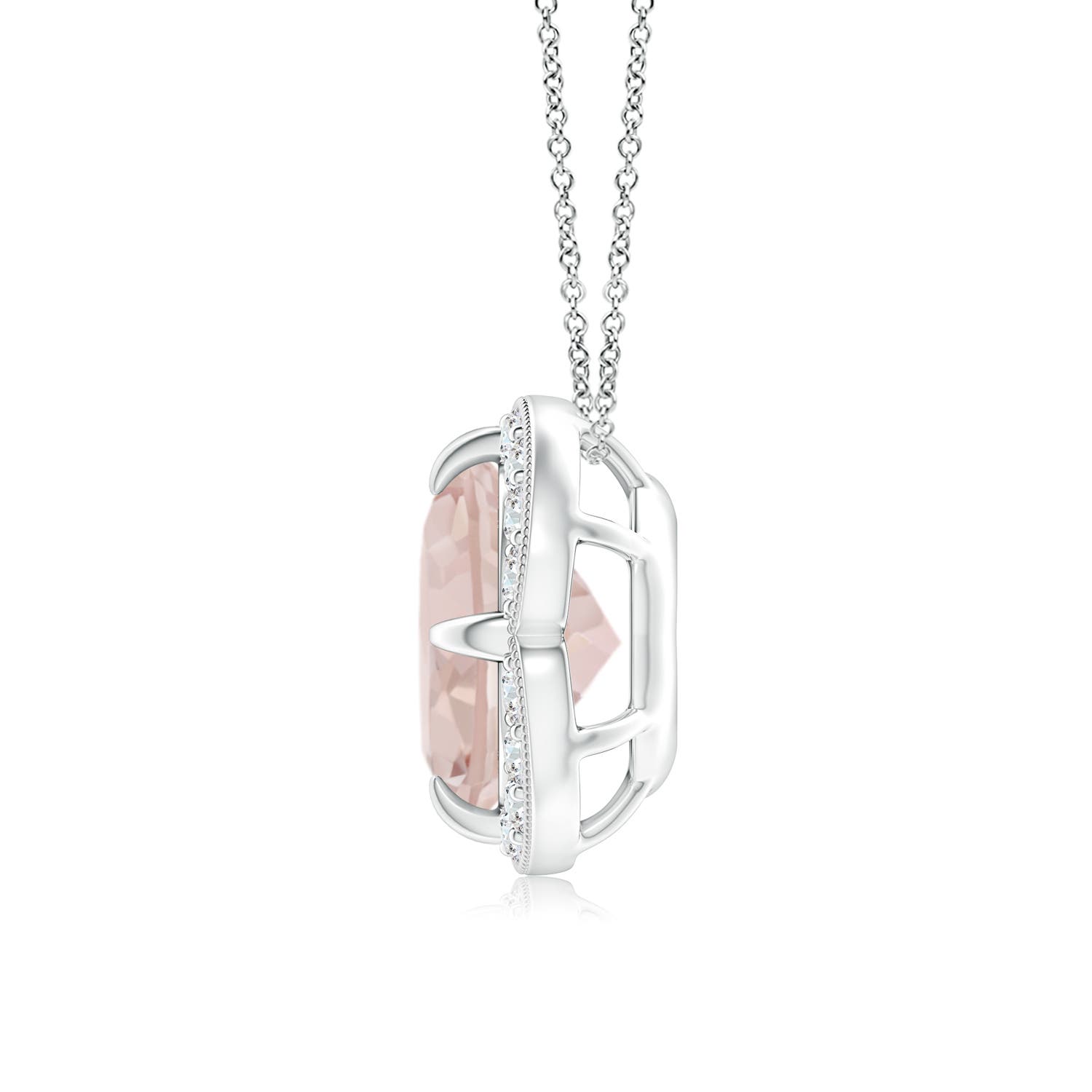 A - Morganite / 1.81 CT / 14 KT White Gold