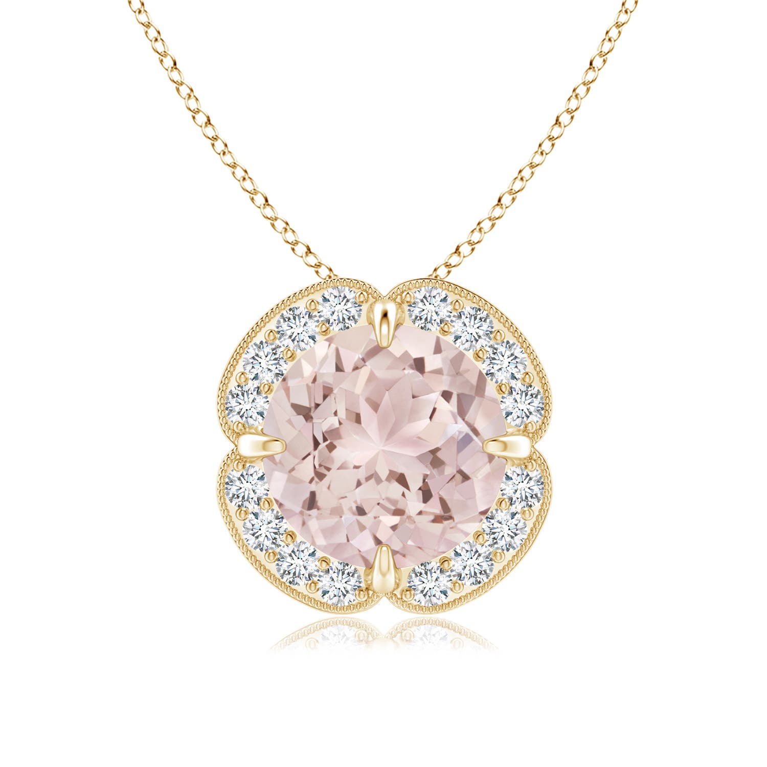 A - Morganite / 1.81 CT / 14 KT Yellow Gold