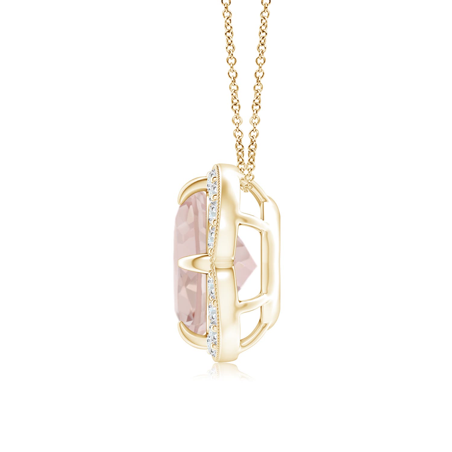 A - Morganite / 1.81 CT / 14 KT Yellow Gold