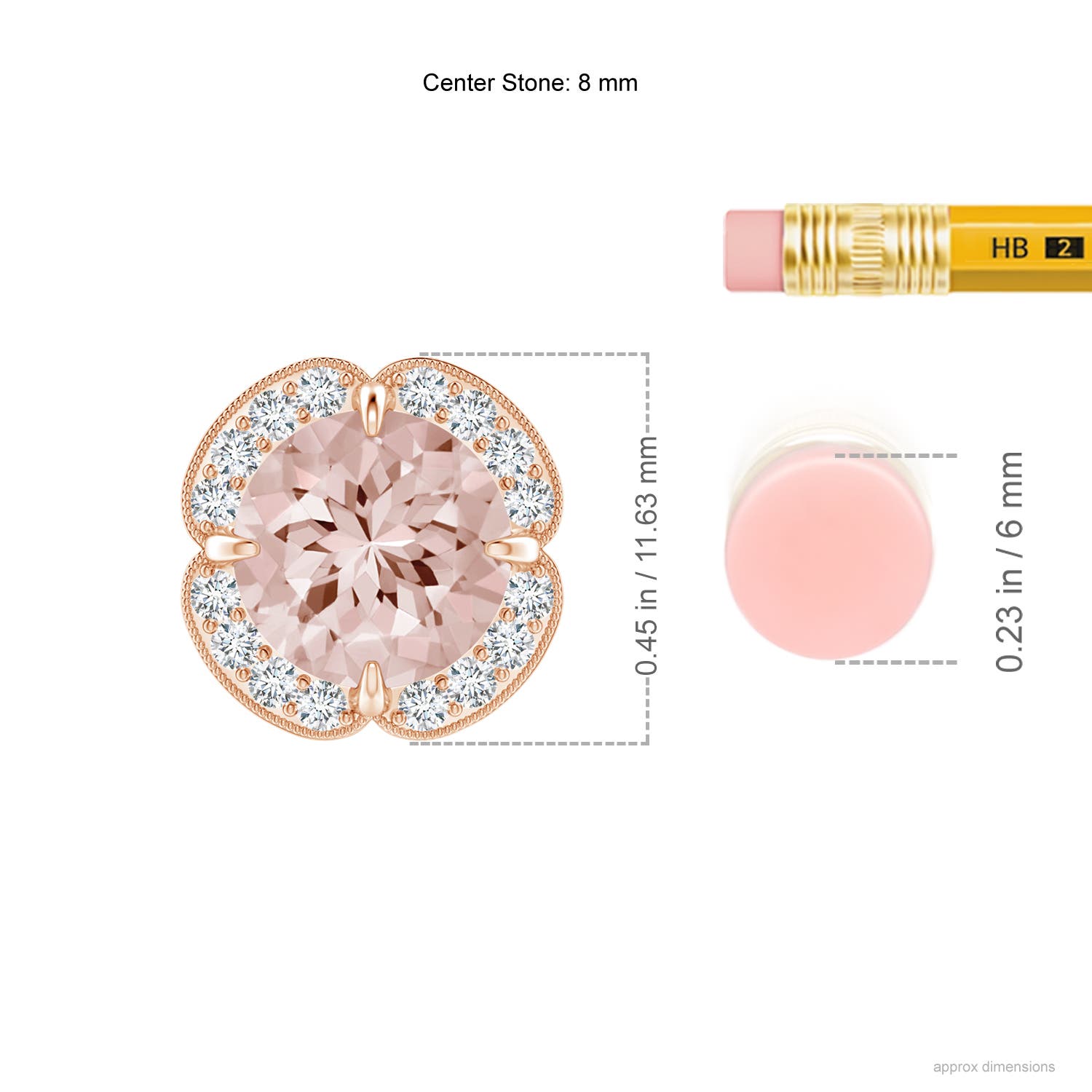 AA - Morganite / 1.81 CT / 14 KT Rose Gold