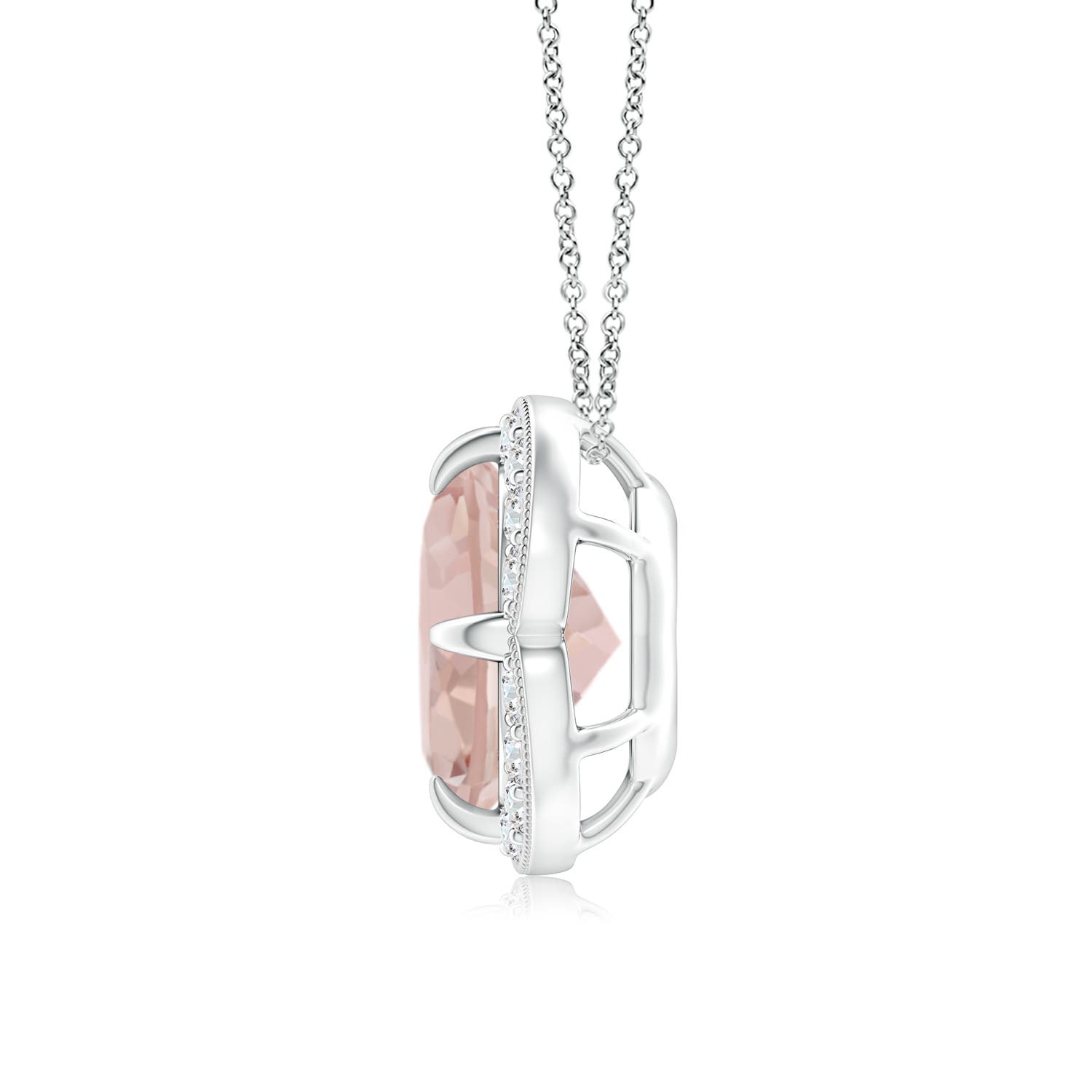 AA - Morganite / 1.81 CT / 14 KT White Gold