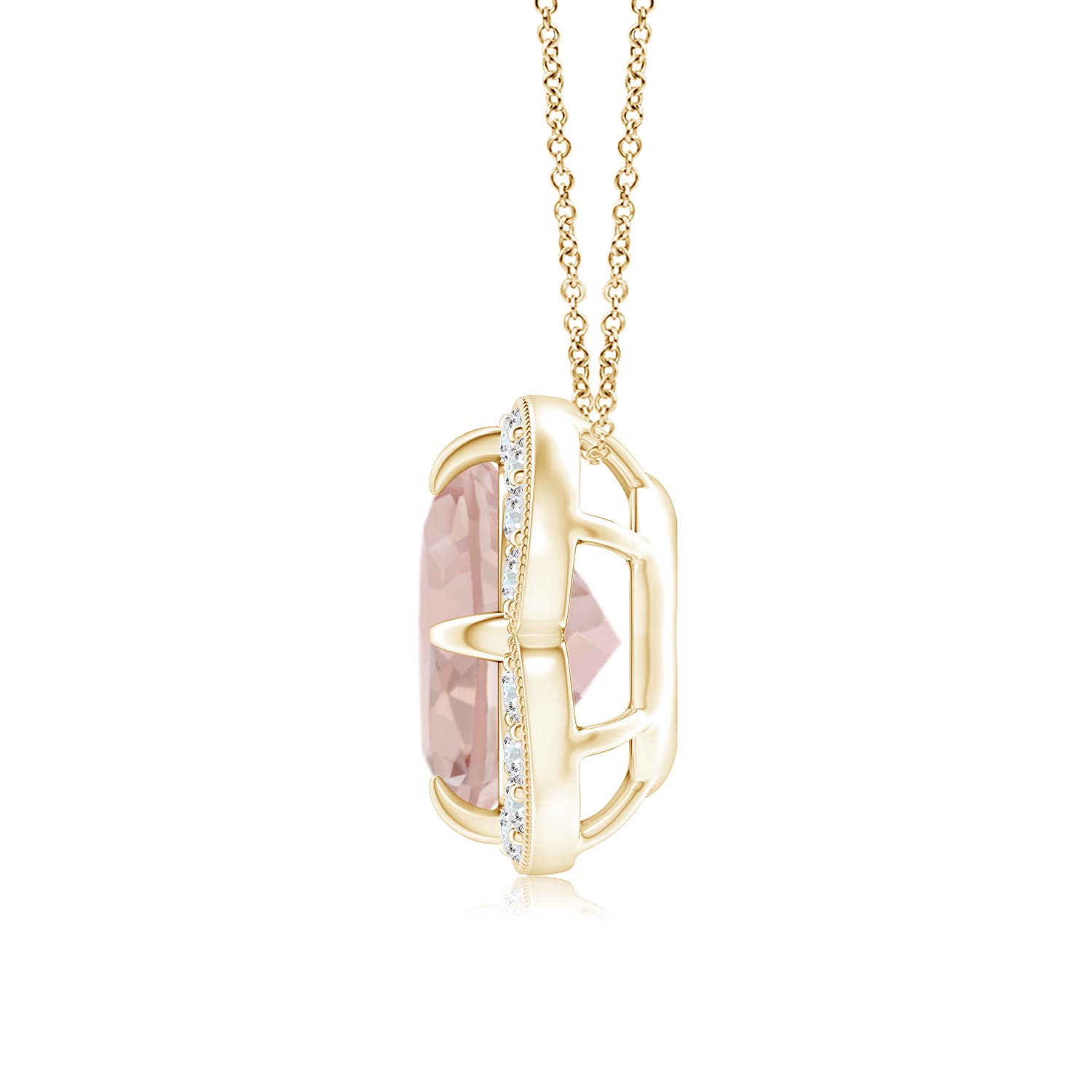 AA - Morganite / 1.81 CT / 14 KT Yellow Gold