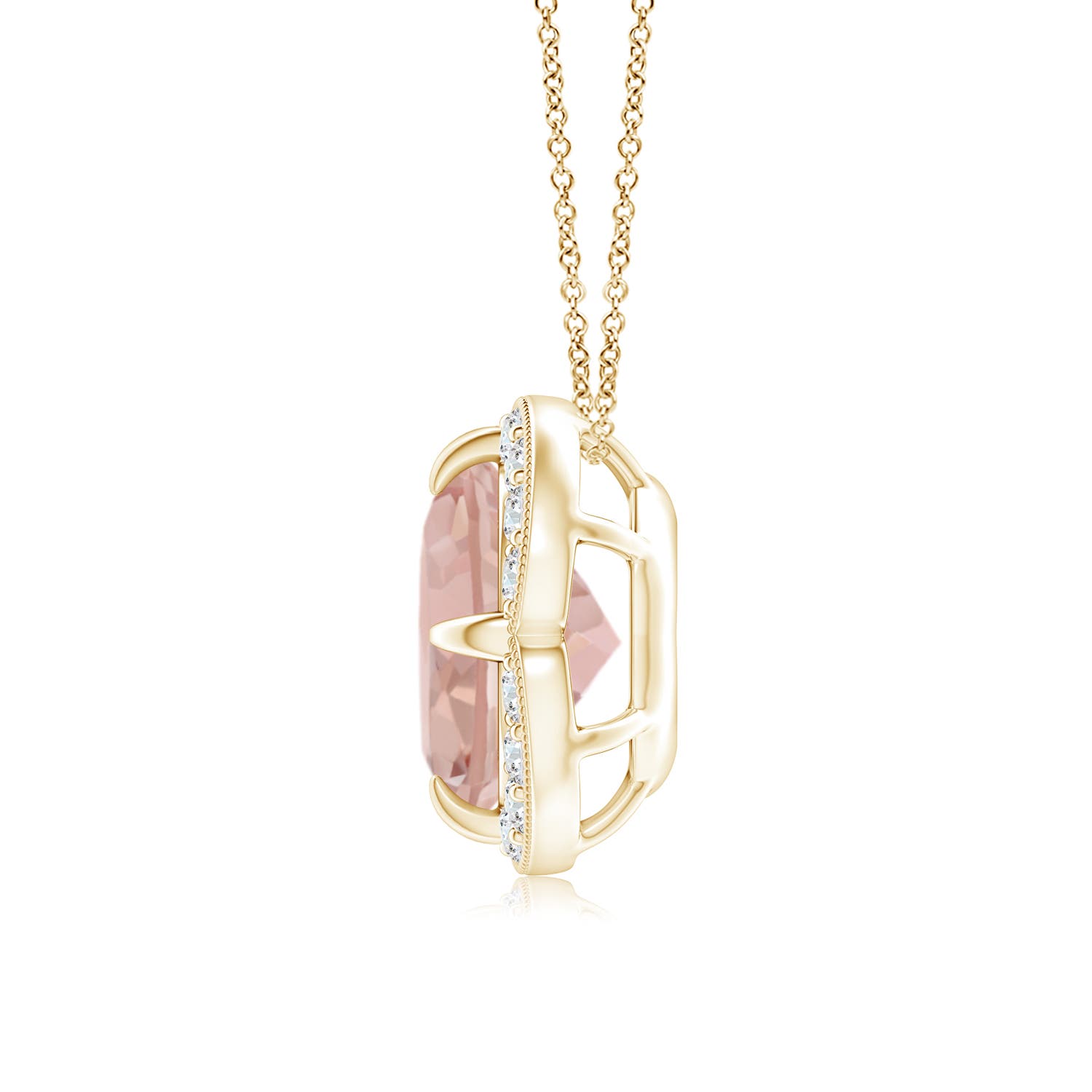 AAA - Morganite / 1.81 CT / 14 KT Yellow Gold