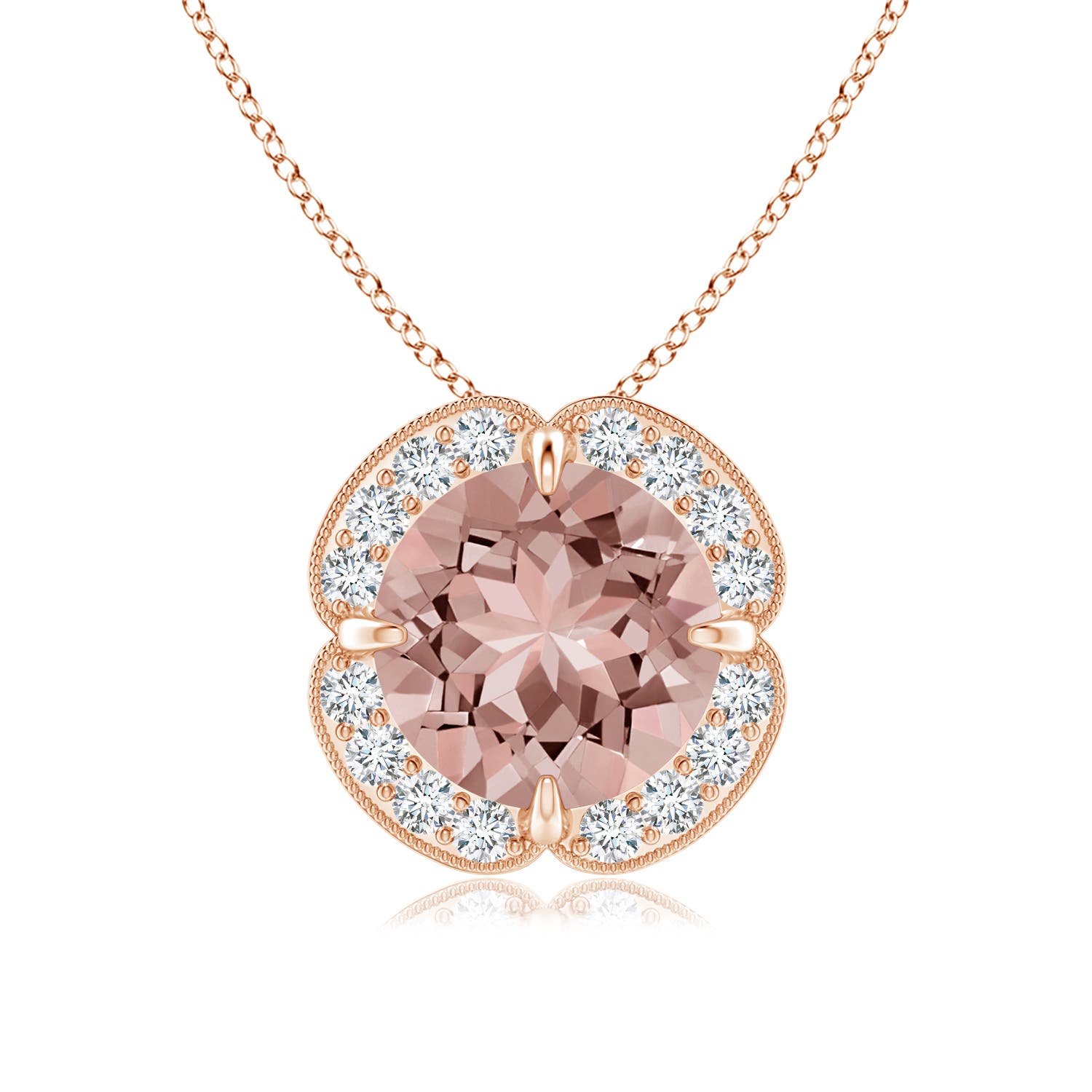 AAAA - Morganite / 1.81 CT / 14 KT Rose Gold