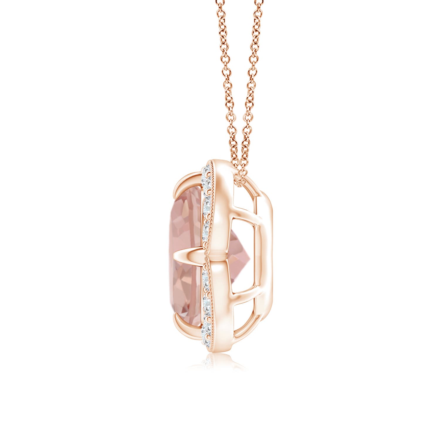 AAAA - Morganite / 1.81 CT / 14 KT Rose Gold