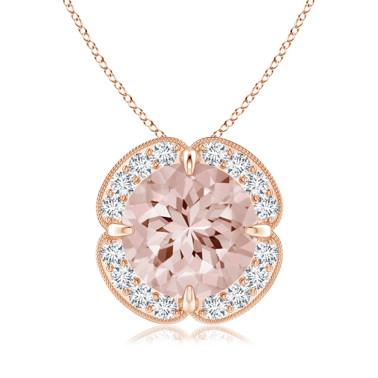 AA - Morganite / 3.19 CT / 14 KT Rose Gold