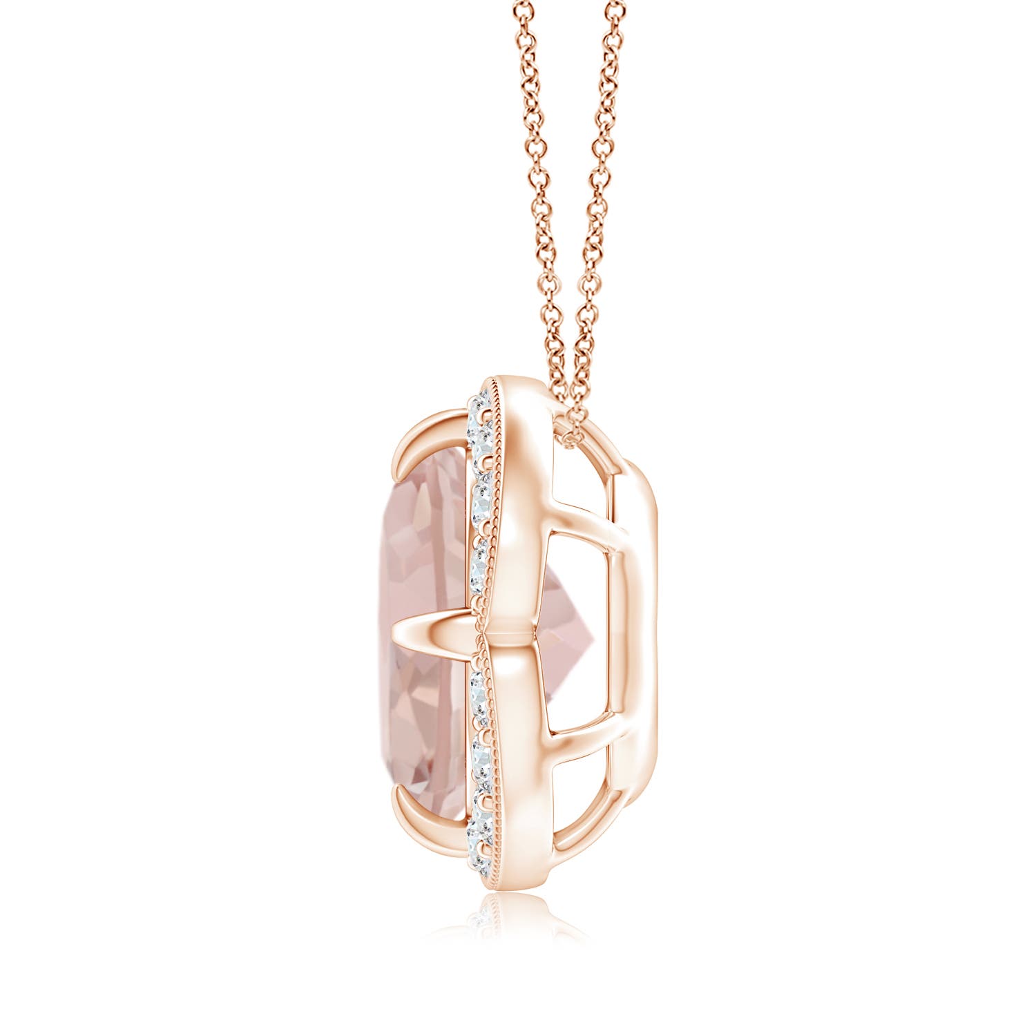 AA - Morganite / 3.19 CT / 14 KT Rose Gold