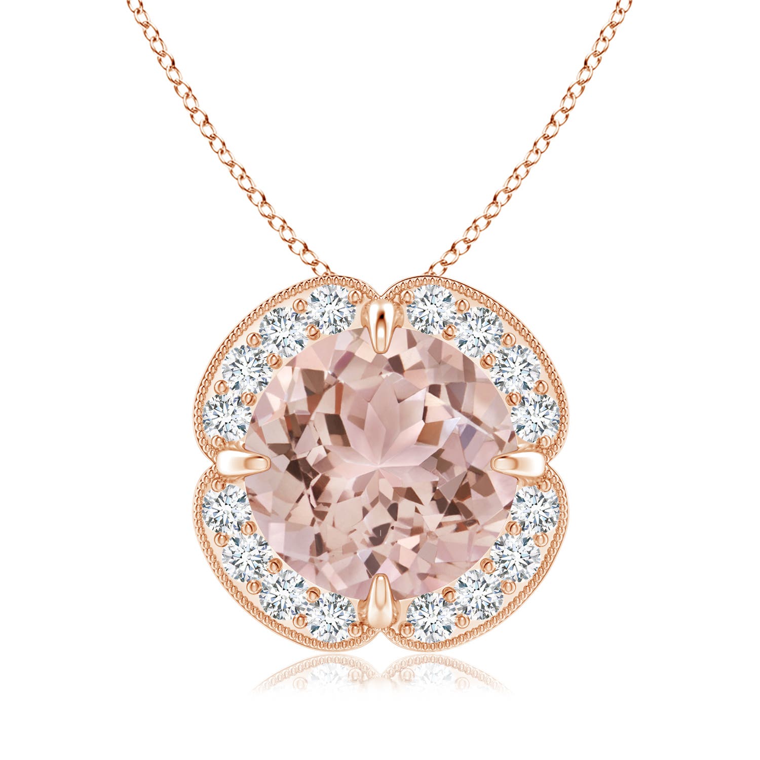 AAA - Morganite / 3.19 CT / 14 KT Rose Gold