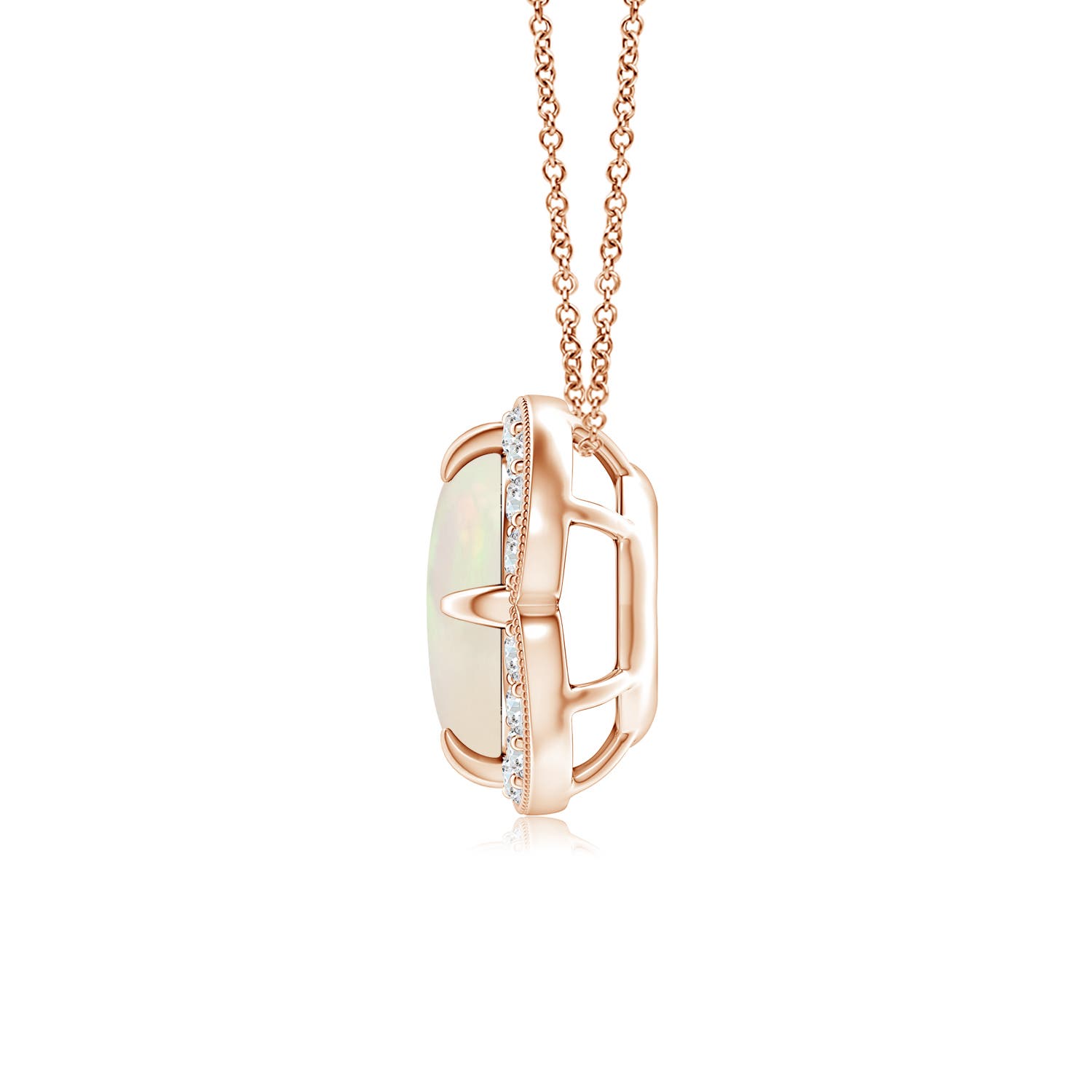 A - Opal / 0.88 CT / 14 KT Rose Gold